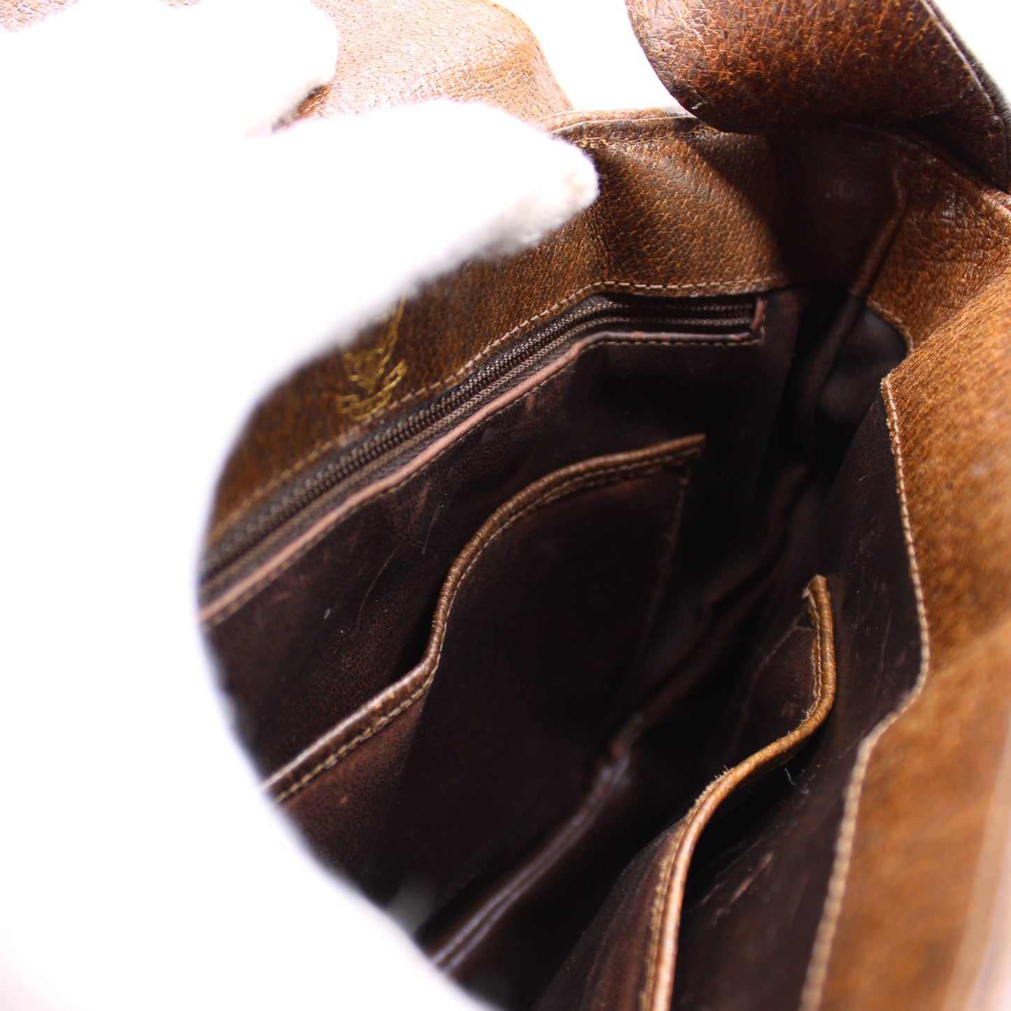 Gucci GG Canvas and Leather Flap Shoulder Bag Vintage