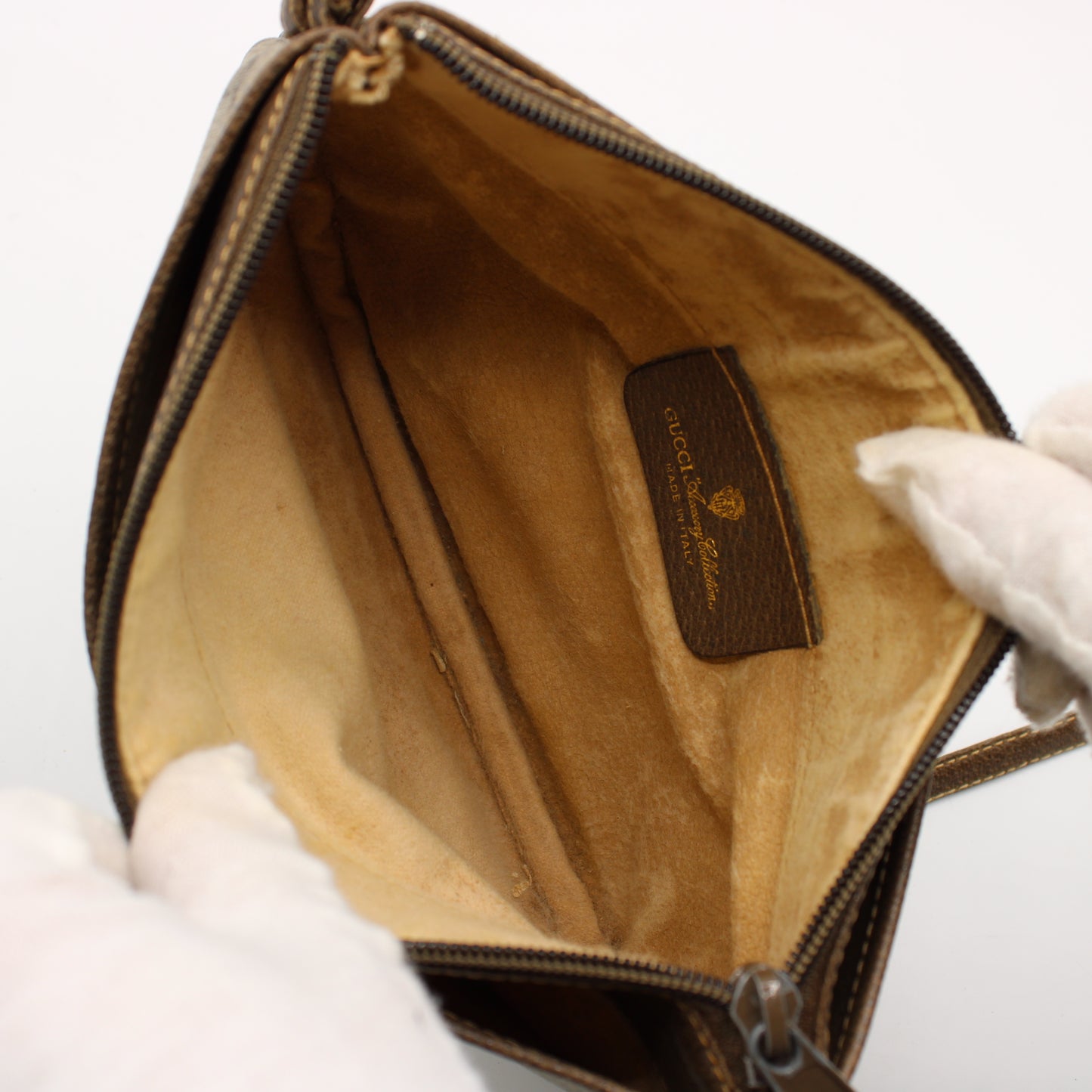 Gucci Brown GG Monogram Canvas Crossbody Bag