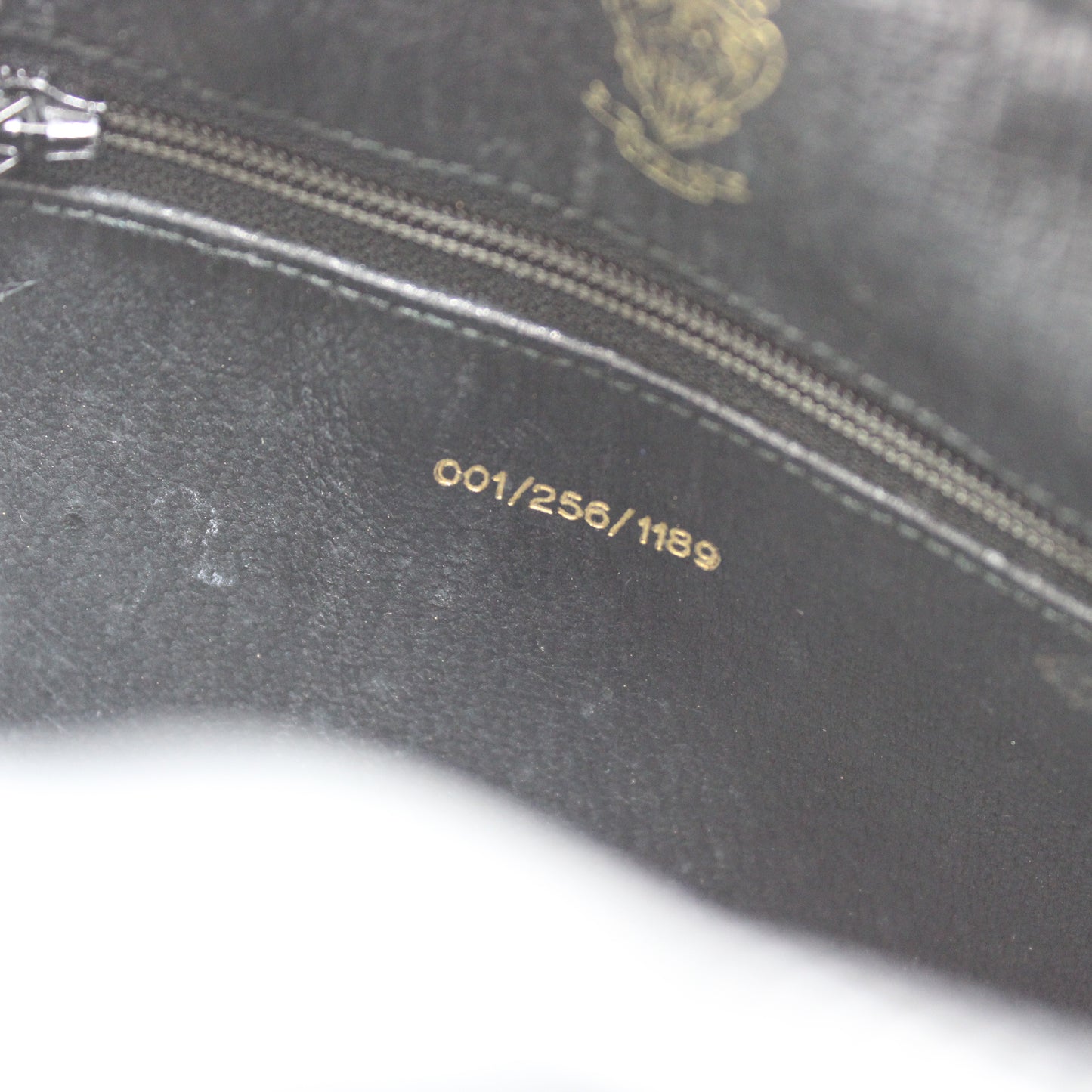 Gucci Black Leather Crossbody Bag with Logo Charm