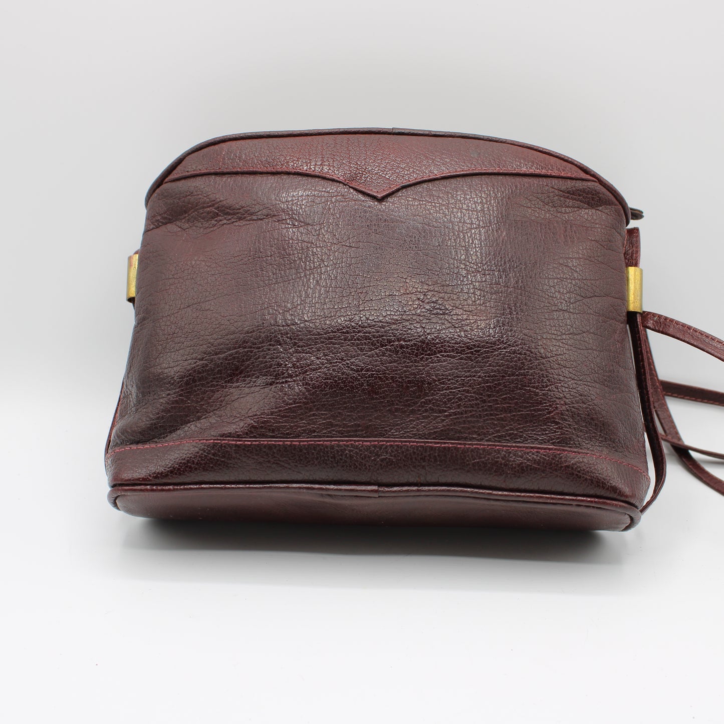 Yves Saint Laurent Burgundy Leather Crossbody Bag Vintage
