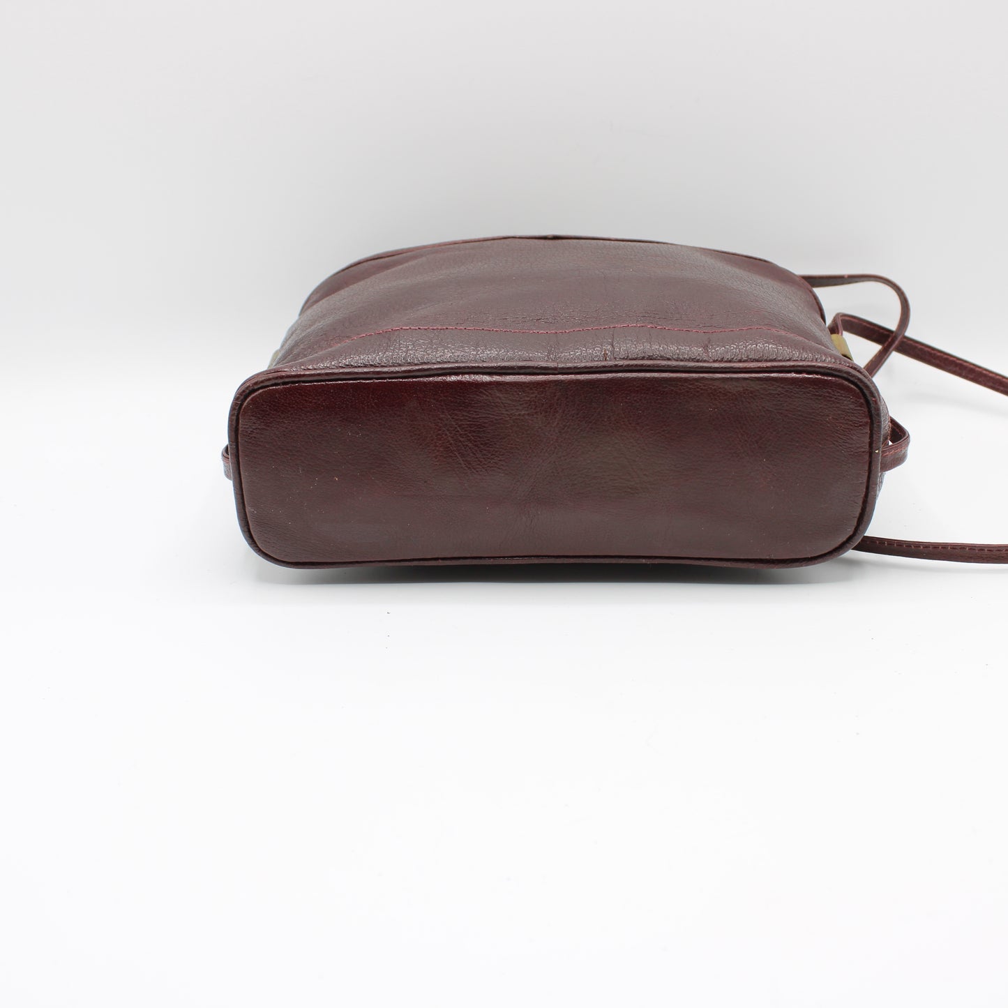 Yves Saint Laurent Burgundy Leather Crossbody Bag Vintage