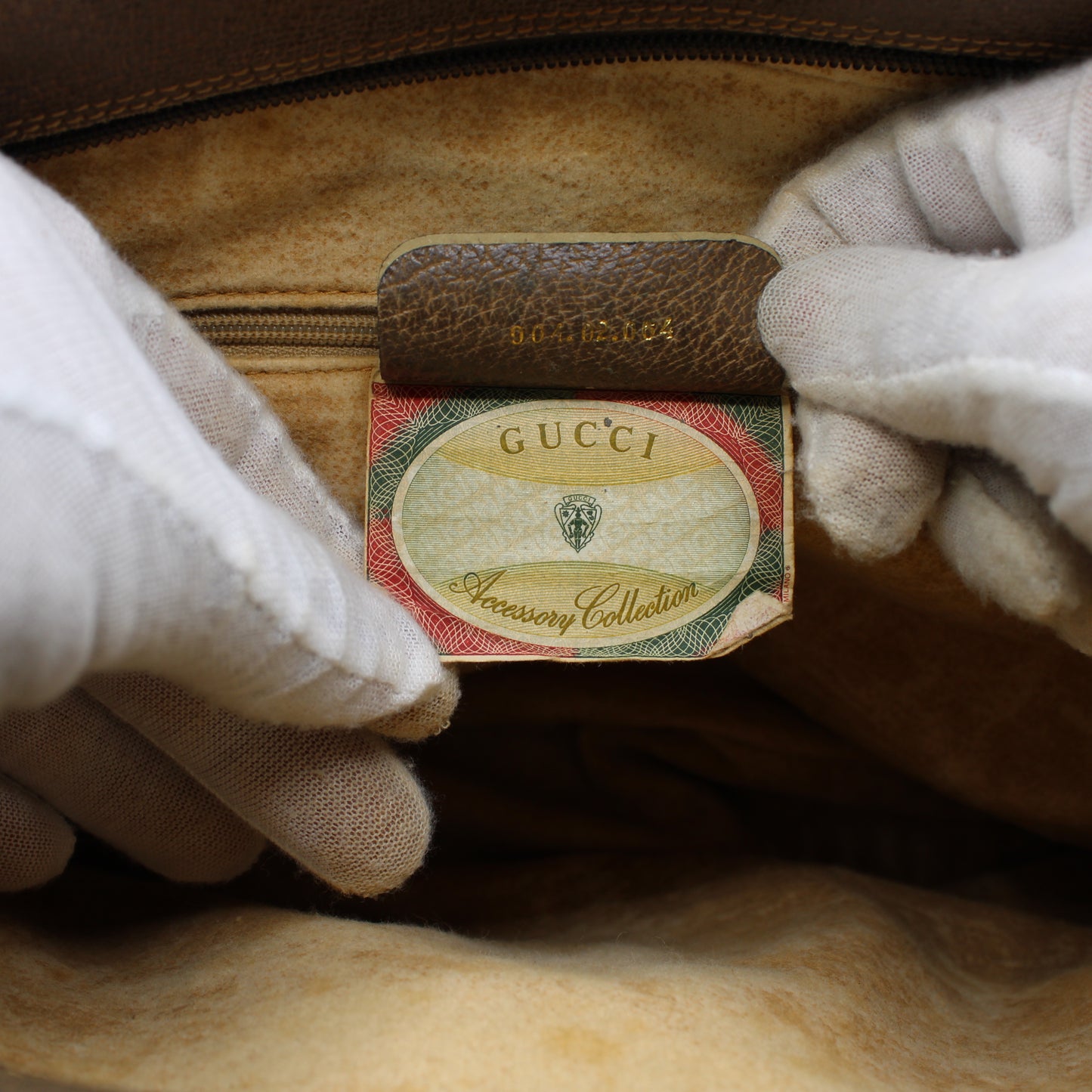 Gucci Brown GG Supreme Canvas and Leather Flap Over Crossbody Bag