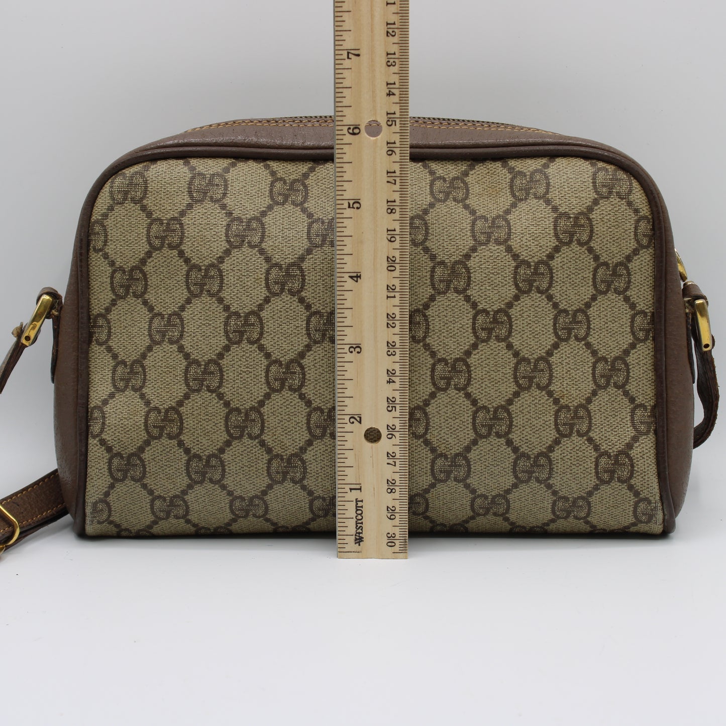 Gucci Brown GG Supreme Ophidia Monogram Canvas Crossbody Bag