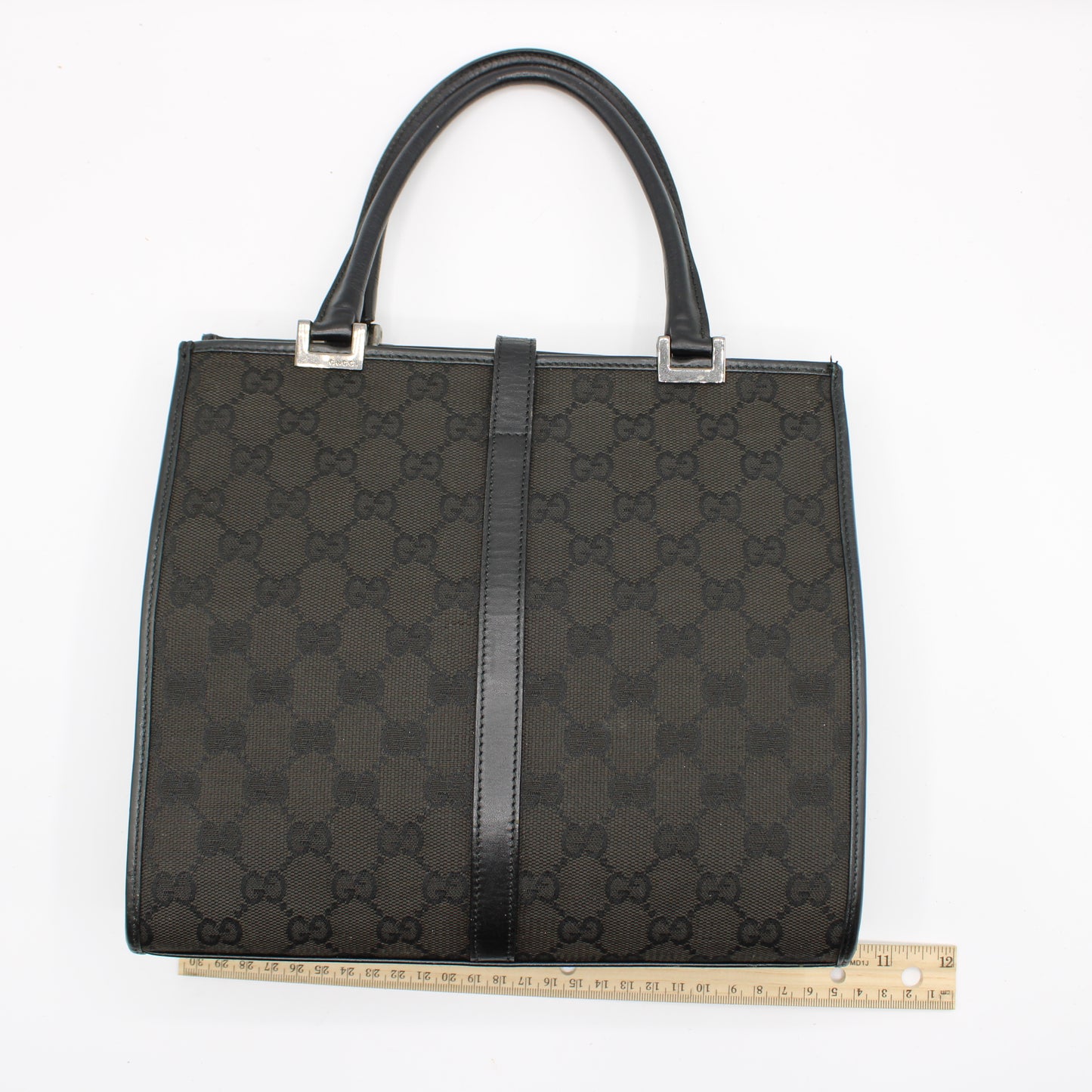 Gucci Black GG Canvas Jackie 1961 Tote Bag