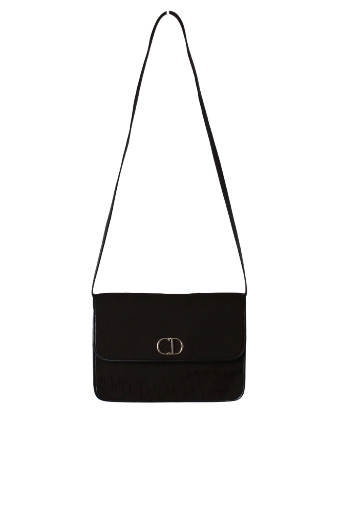 Christian Dior Brown Trotter Canvas Leather Crossbody Bag