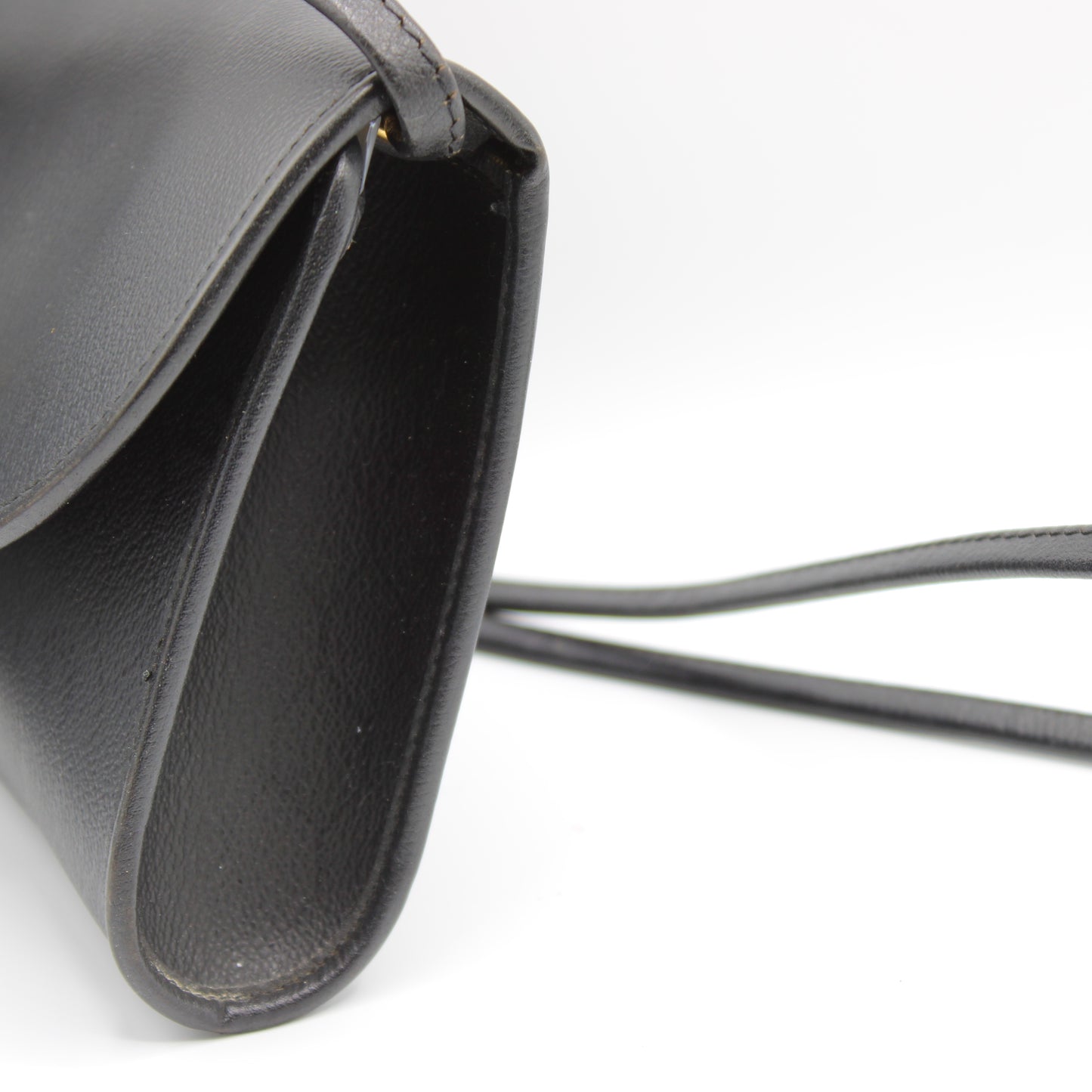 Christian Dior Black Honeycomb Leather Crossbody Bag