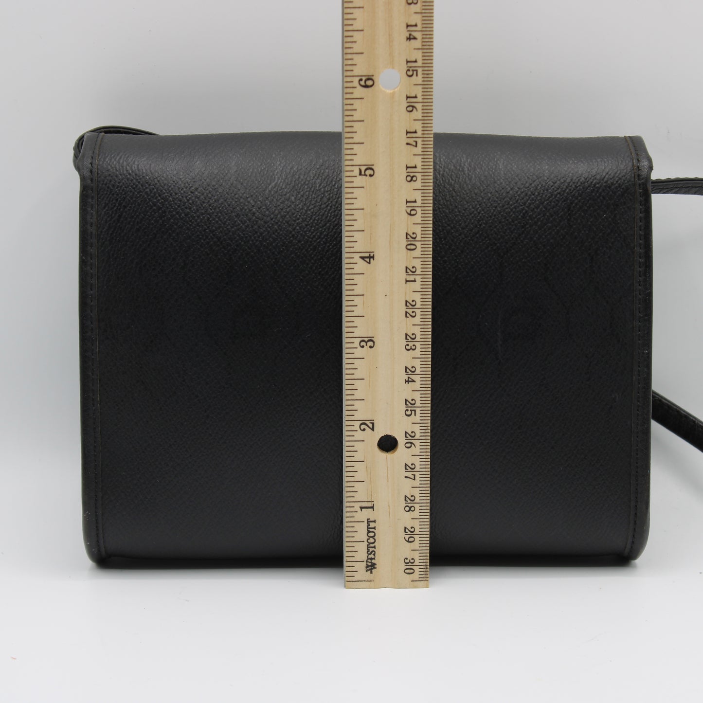 Christian Dior Black Honeycomb Leather Crossbody Bag