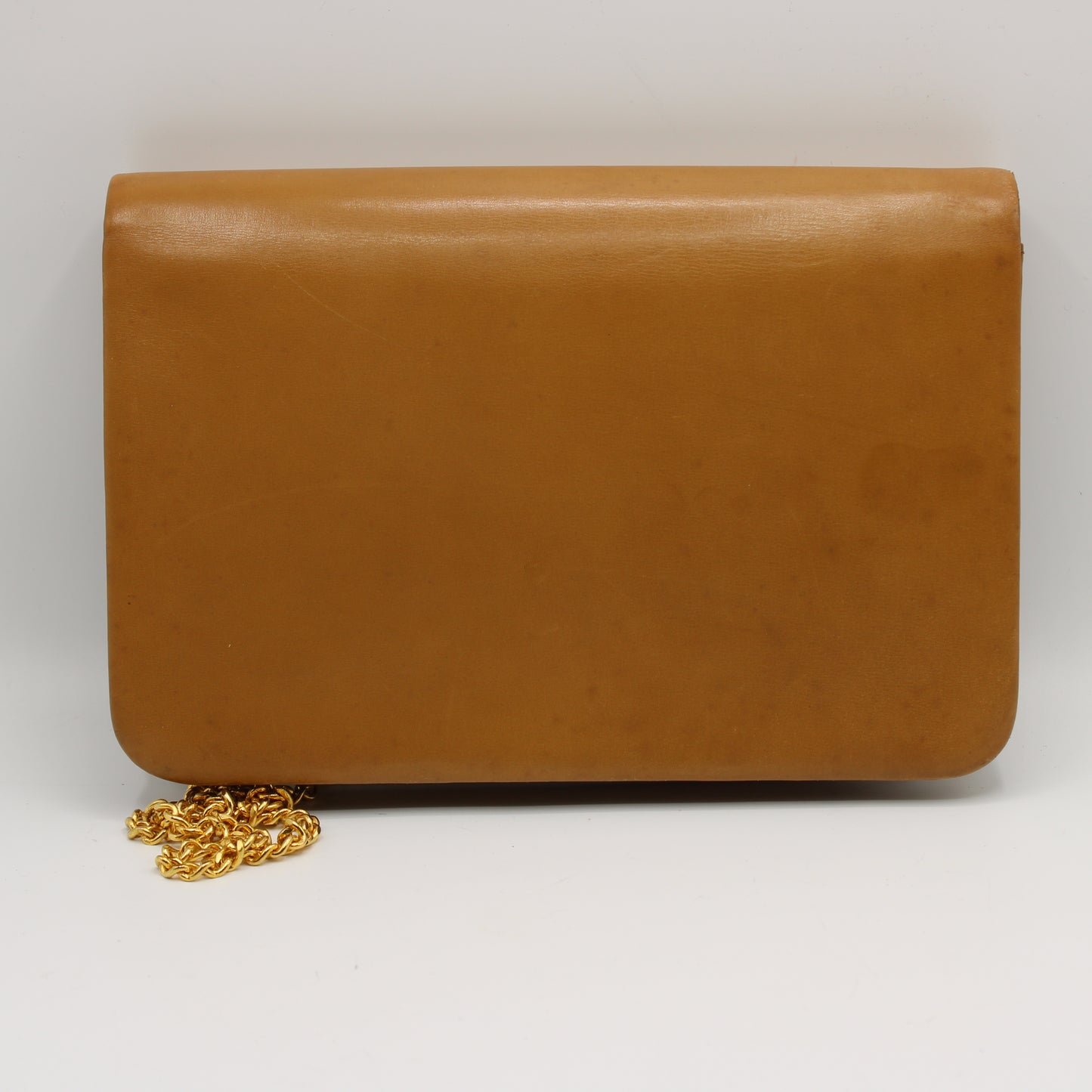 Dior Camel Brown Leather Chain Crossbody Bag