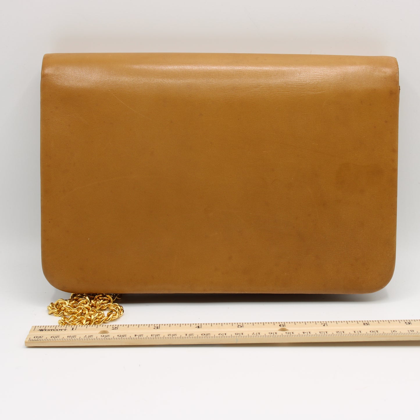 Dior Camel Brown Leather Chain Crossbody Bag