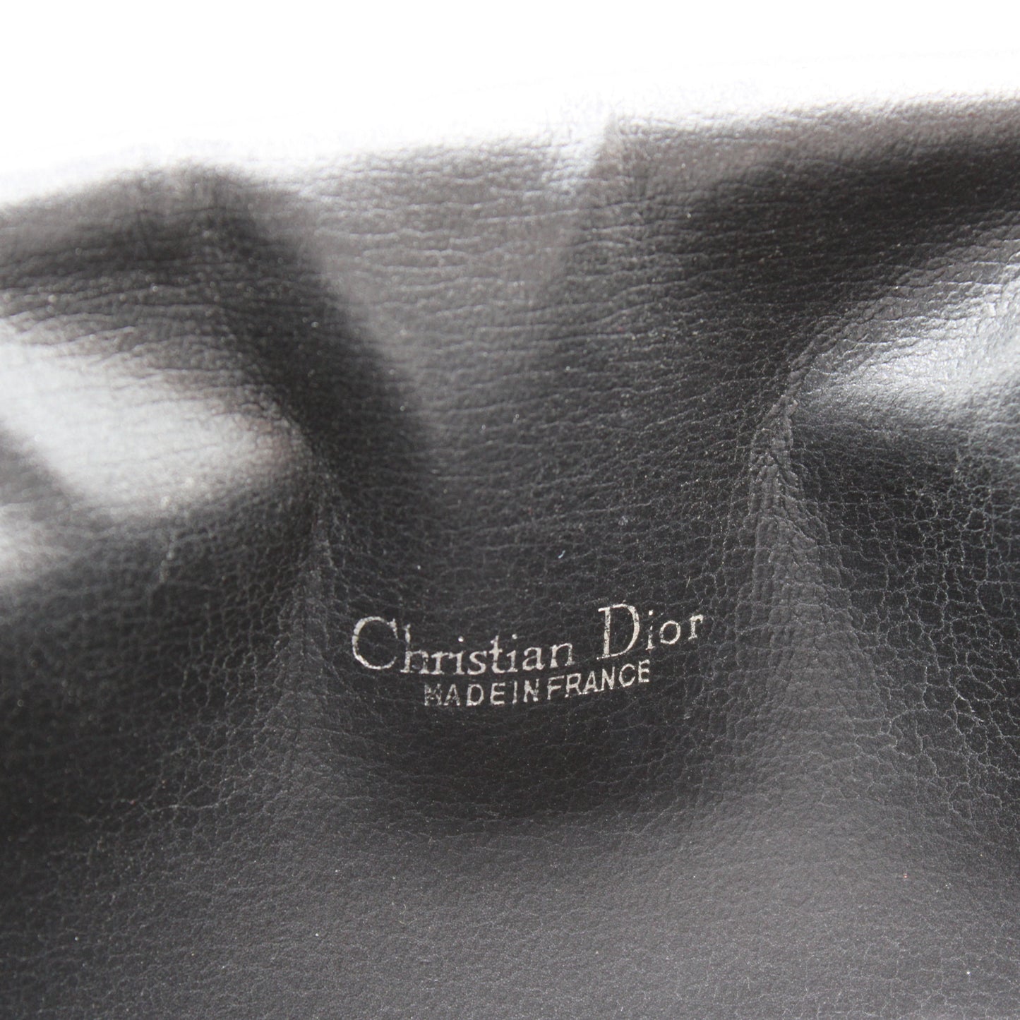 Christian Dior Black Leather Chain Crossbody Bag