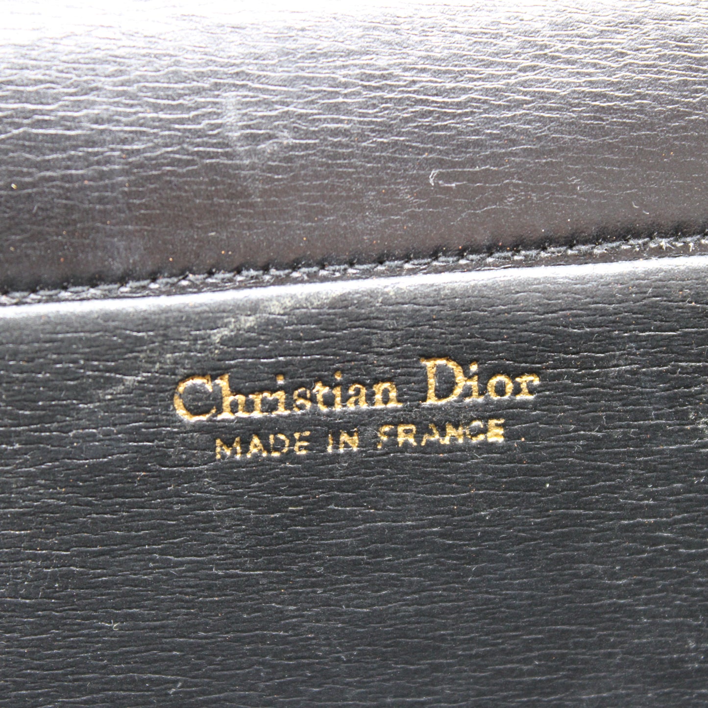 Christian Dior Black Leather Chain Crossbody Bag