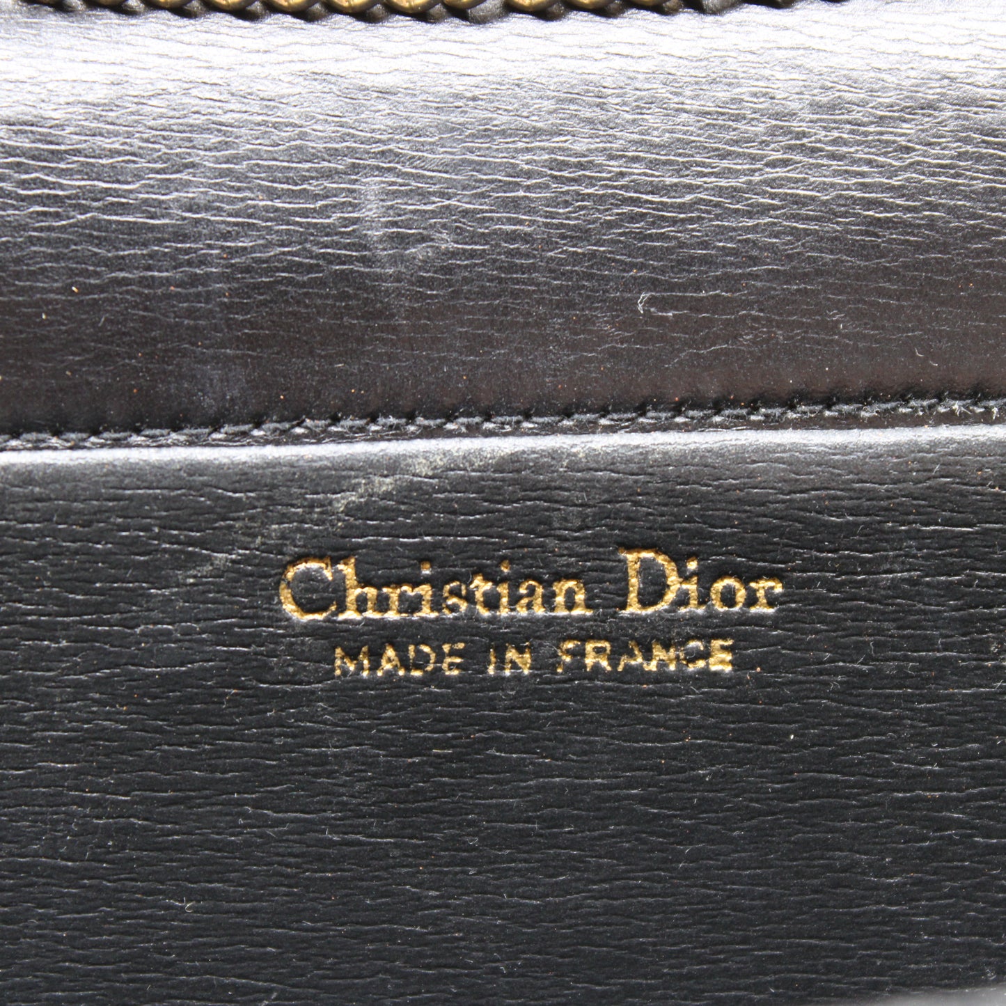 Christian Dior Black Leather Chain Crossbody Bag