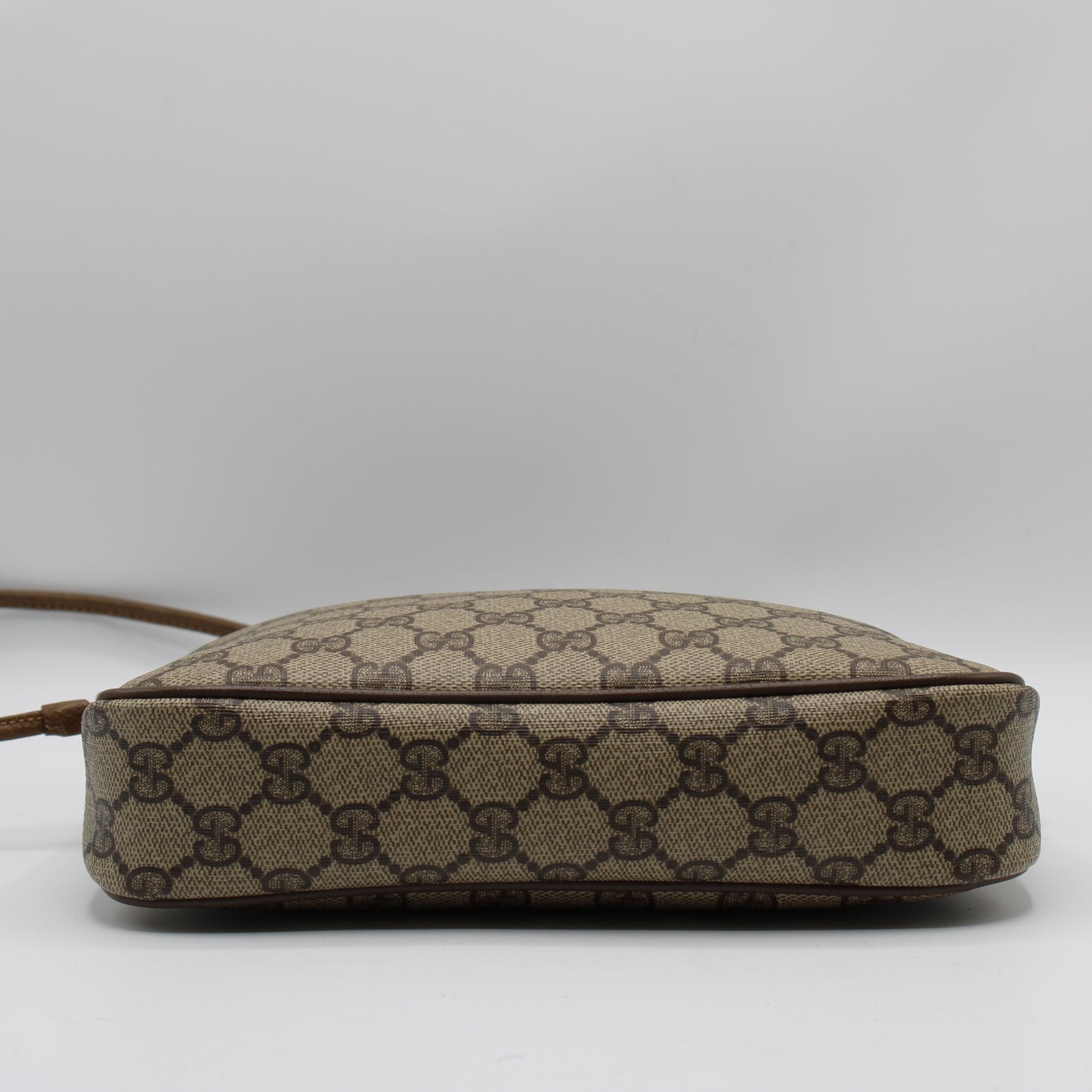 Gucci Brown GG Canvas and Leather Crossbody Bag
