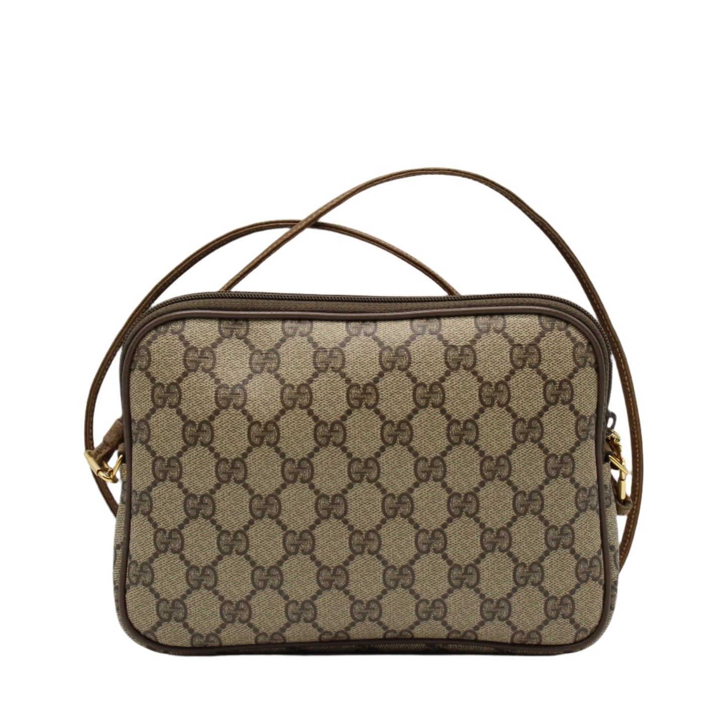 Gucci Brown GG Canvas and Leather Crossbody Bag