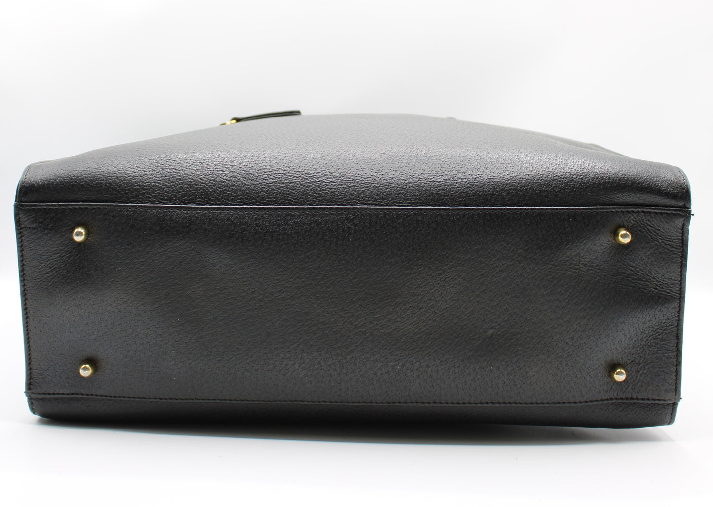 Valentino Garavani J Lock Black Leather Tote Bag