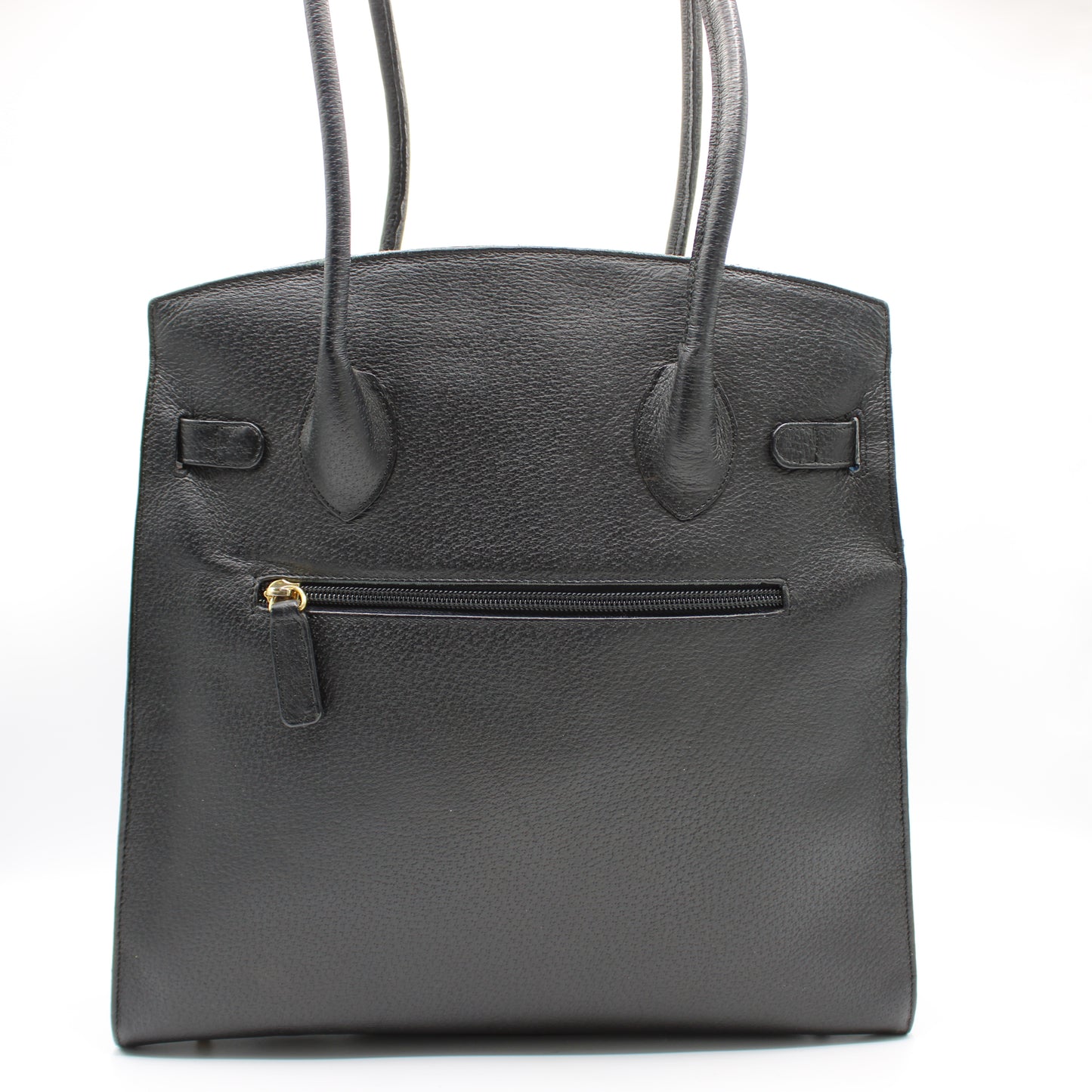Valentino Garavani J Lock Black Leather Tote Bag