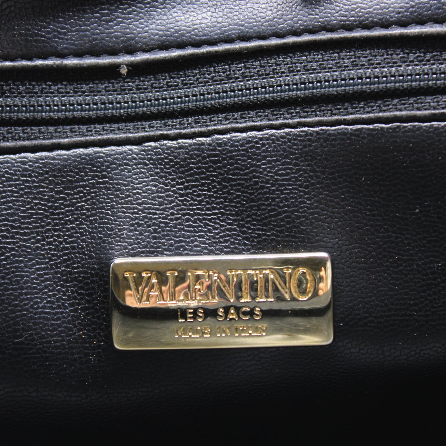 Valentino Garavani J Lock Black Leather Tote Bag