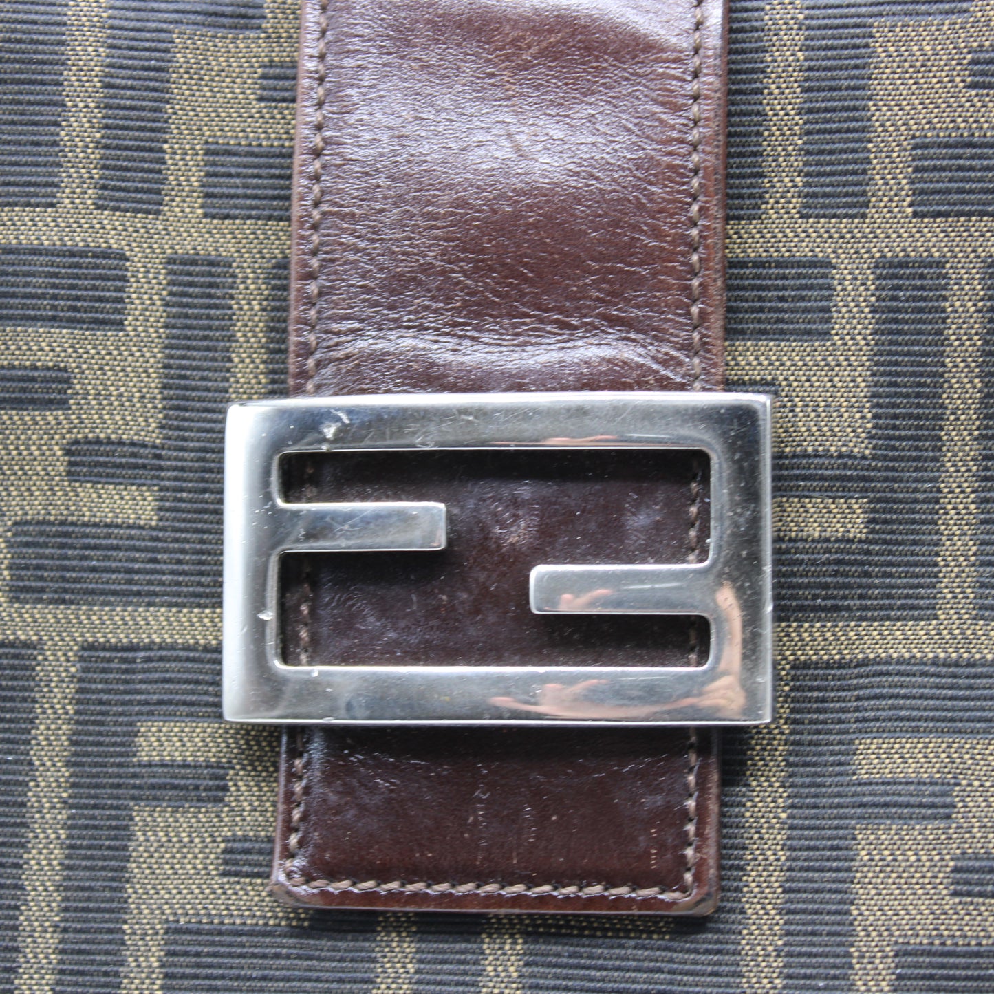 Fendi Brown Zucca Canvas Mama Baguette Tote Bag