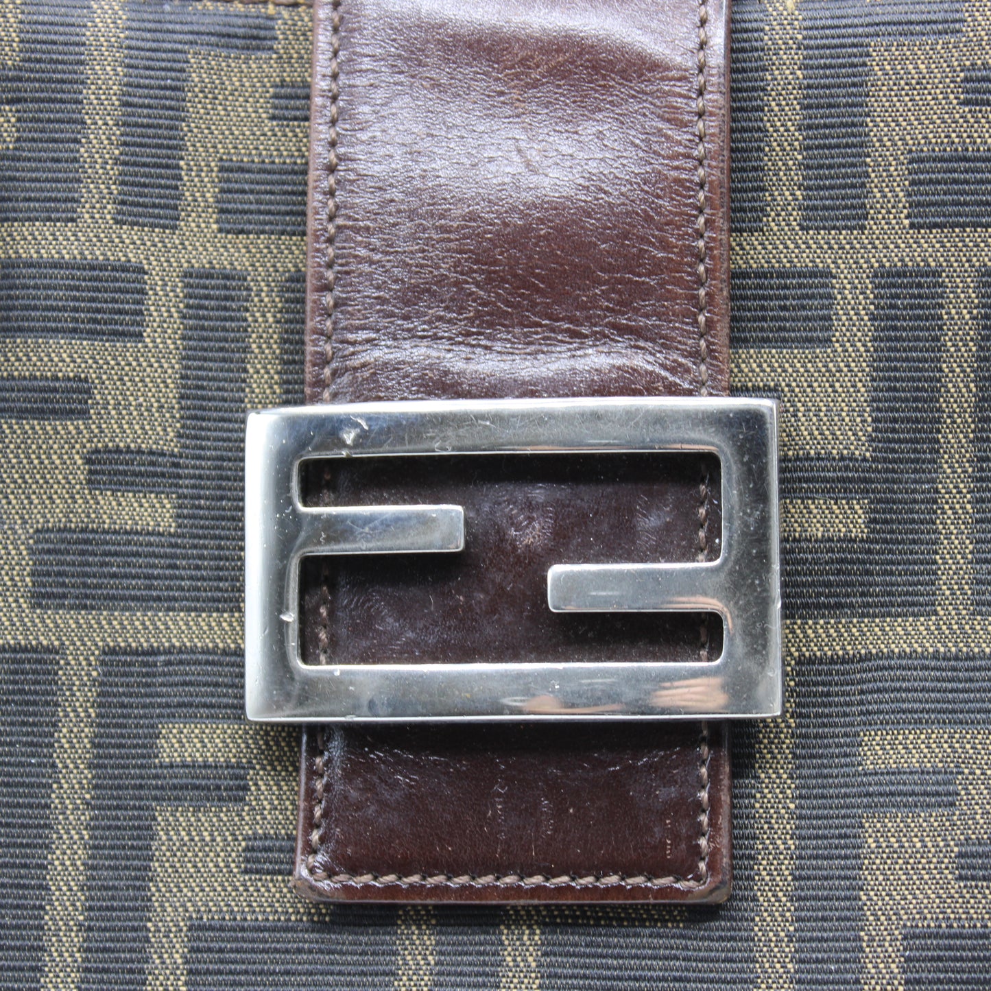 Fendi Brown Zucca Canvas Mama Baguette Tote Bag