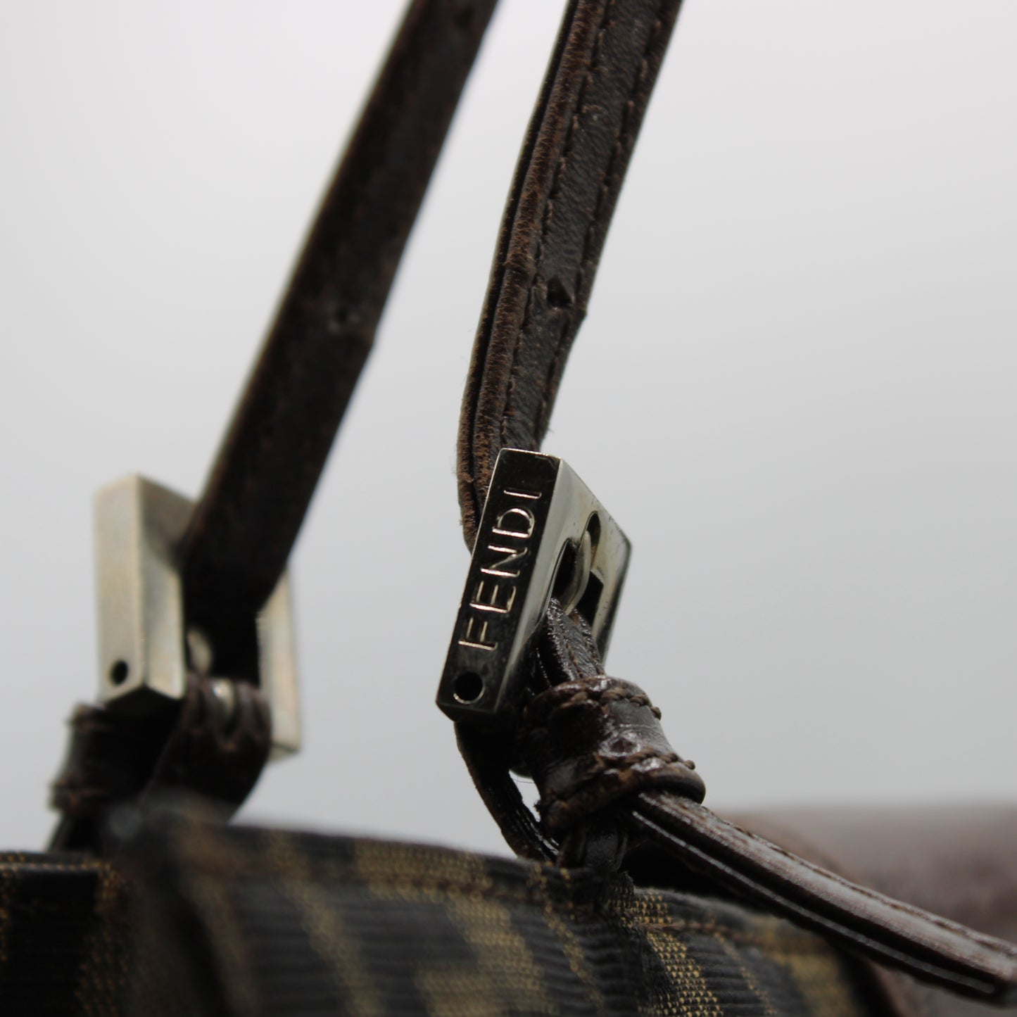 Fendi Brown Zucca Canvas Mama Baguette Tote Bag