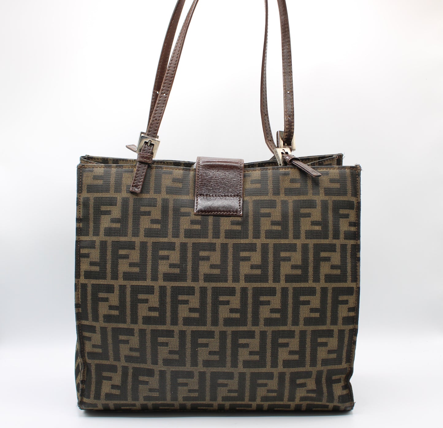 Fendi Brown Zucca Canvas Mama Baguette Tote Bag