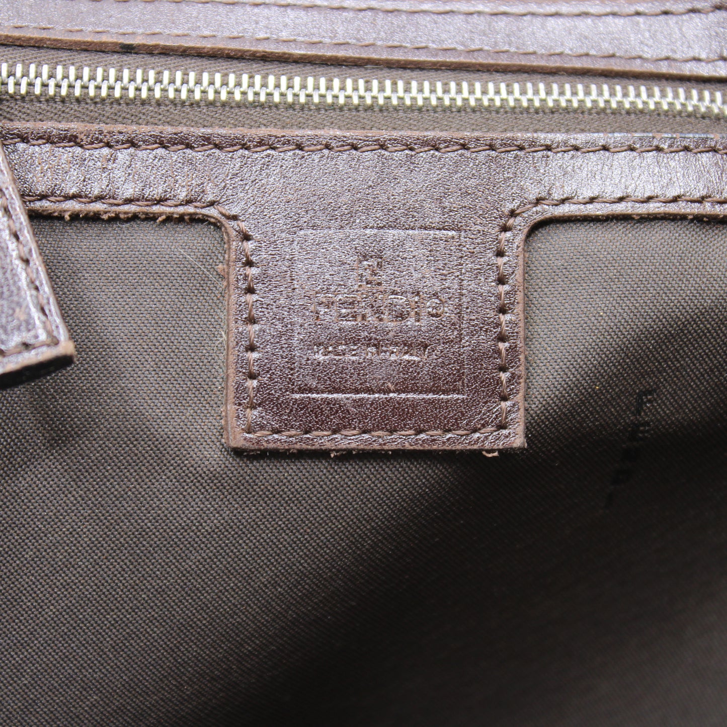Fendi Brown Zucca Canvas Mama Baguette Tote Bag