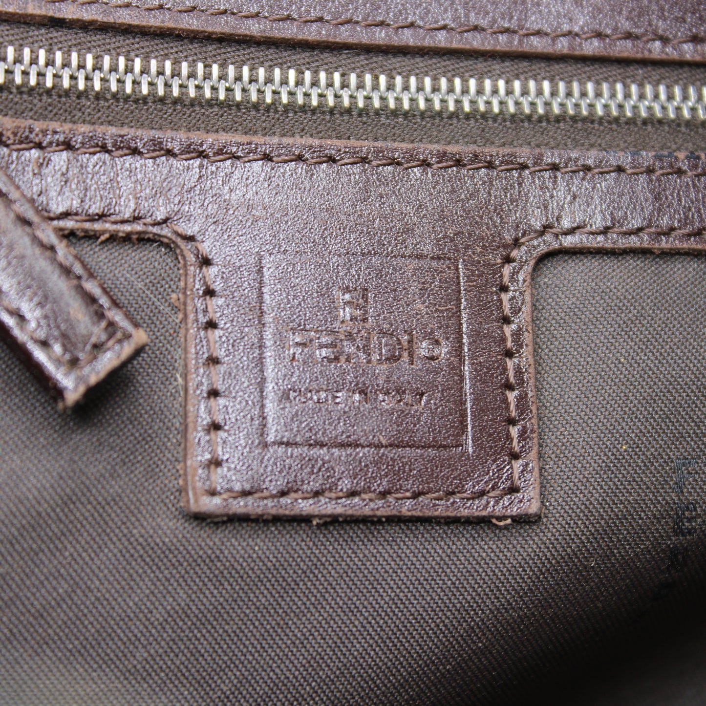 Fendi Brown Zucca Canvas Mama Baguette Tote Bag