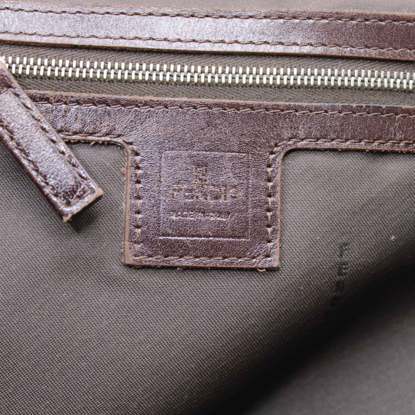Fendi Brown Zucca Canvas Mama Baguette Tote Bag