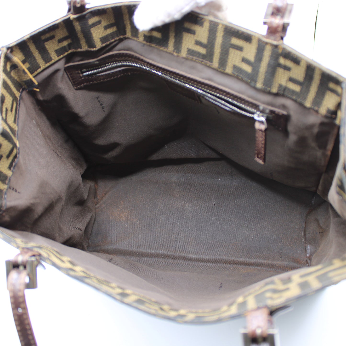 Fendi Brown Zucca Canvas Mama Baguette Tote Bag