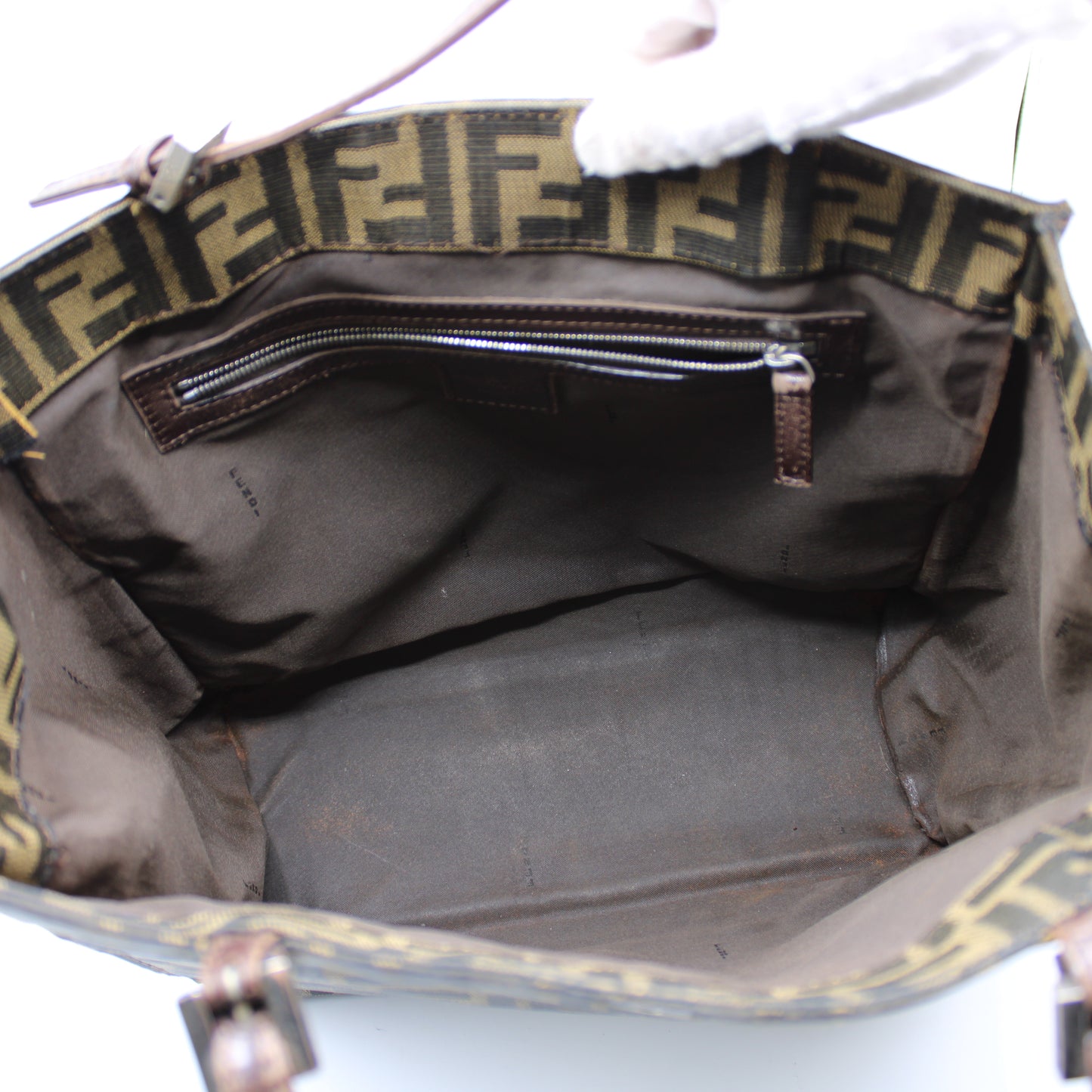 Fendi Brown Zucca Canvas Mama Baguette Tote Bag
