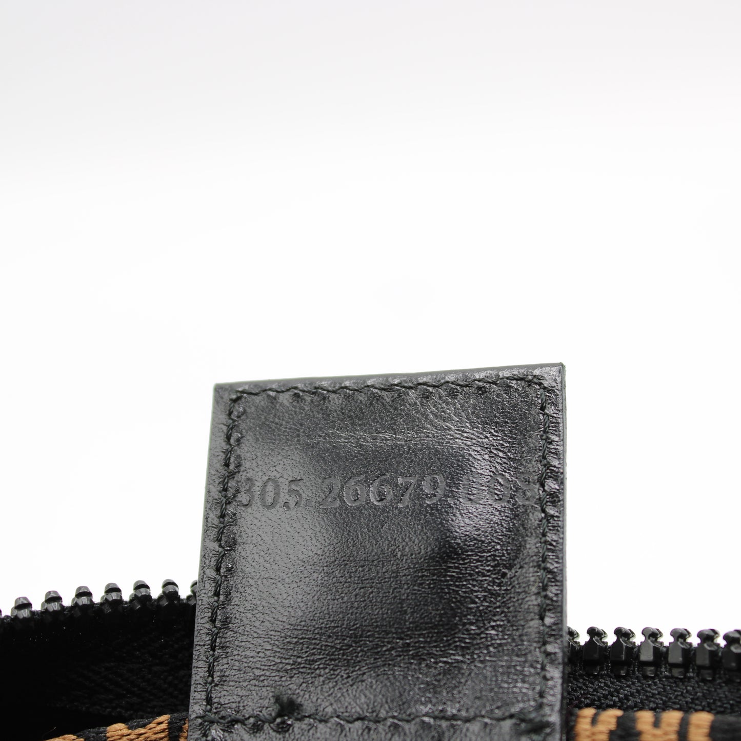 Fendi Black 1925 Roma Logo Crossbody Waist Bag