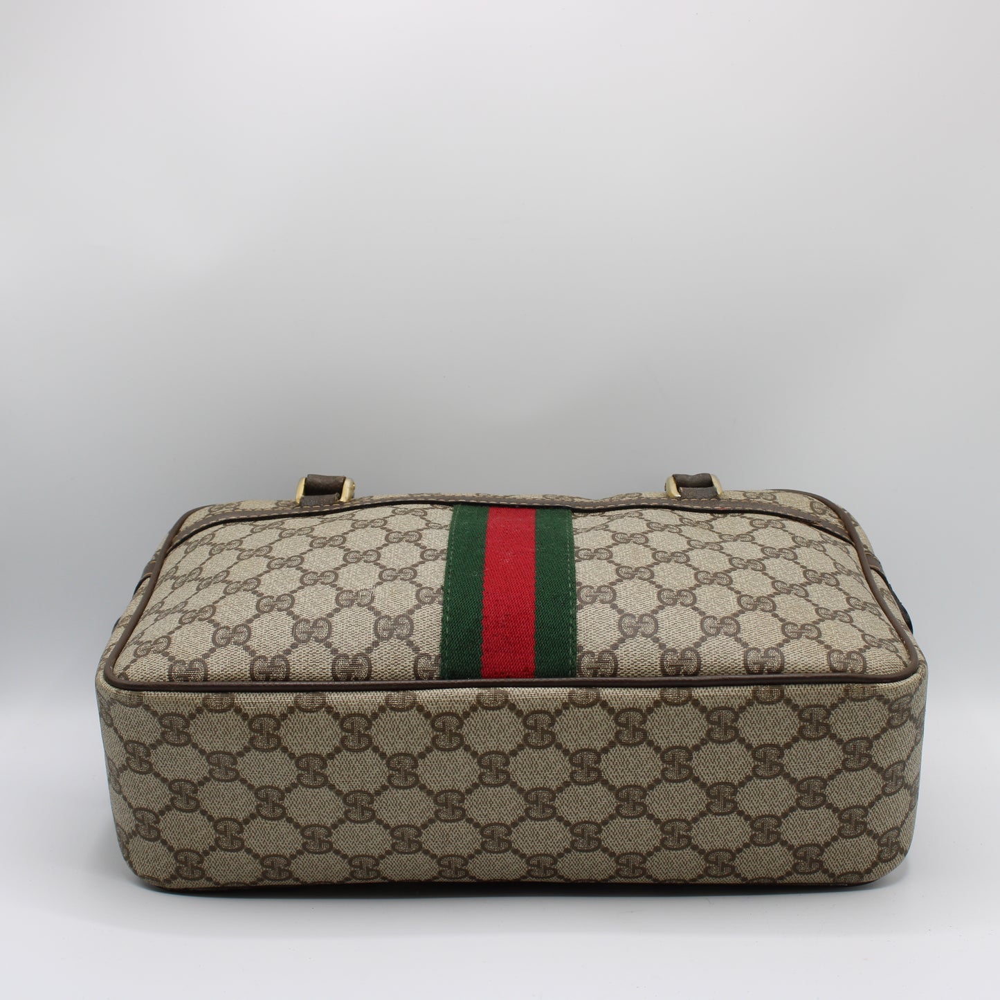 Gucci Beige Ophidia Boston Bag GG Canvas and Leather