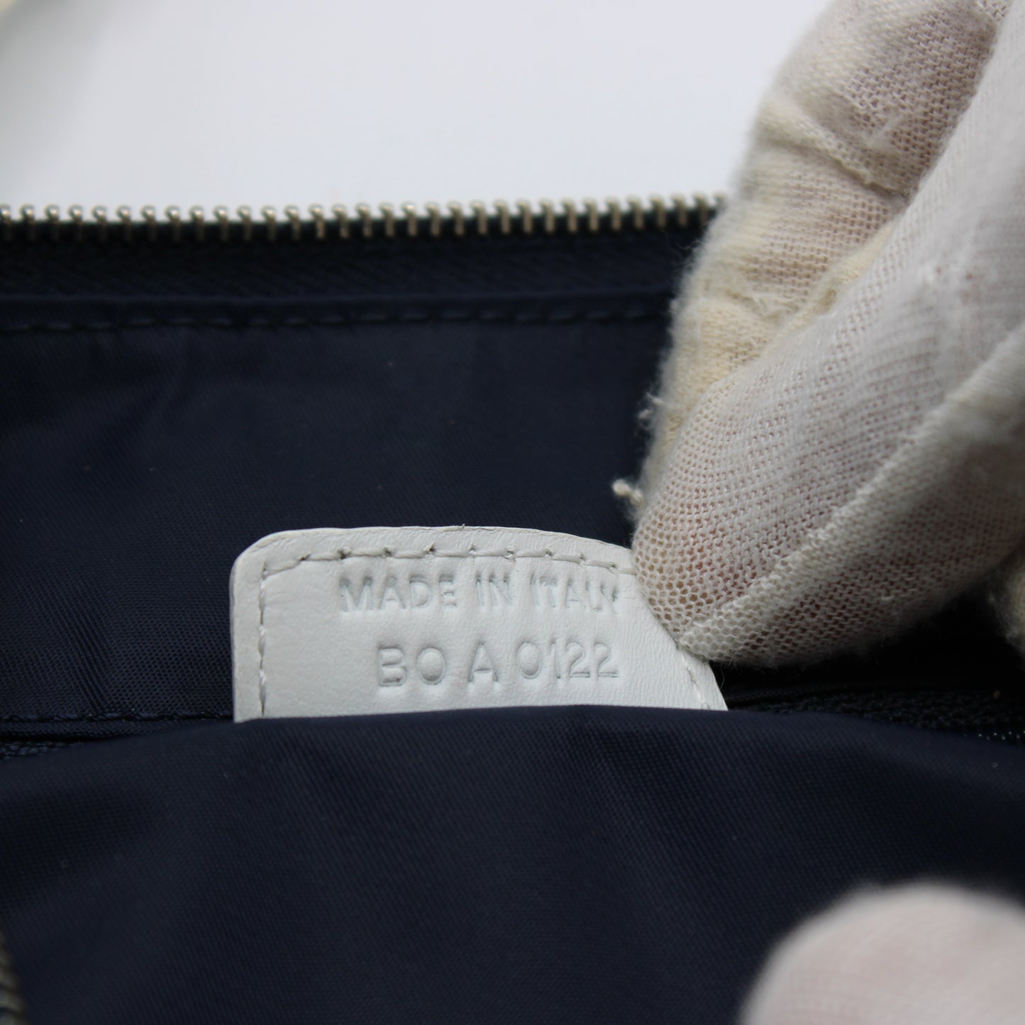 Christian Dior Navy Monogram Canvas Trotter Shoulder Bag