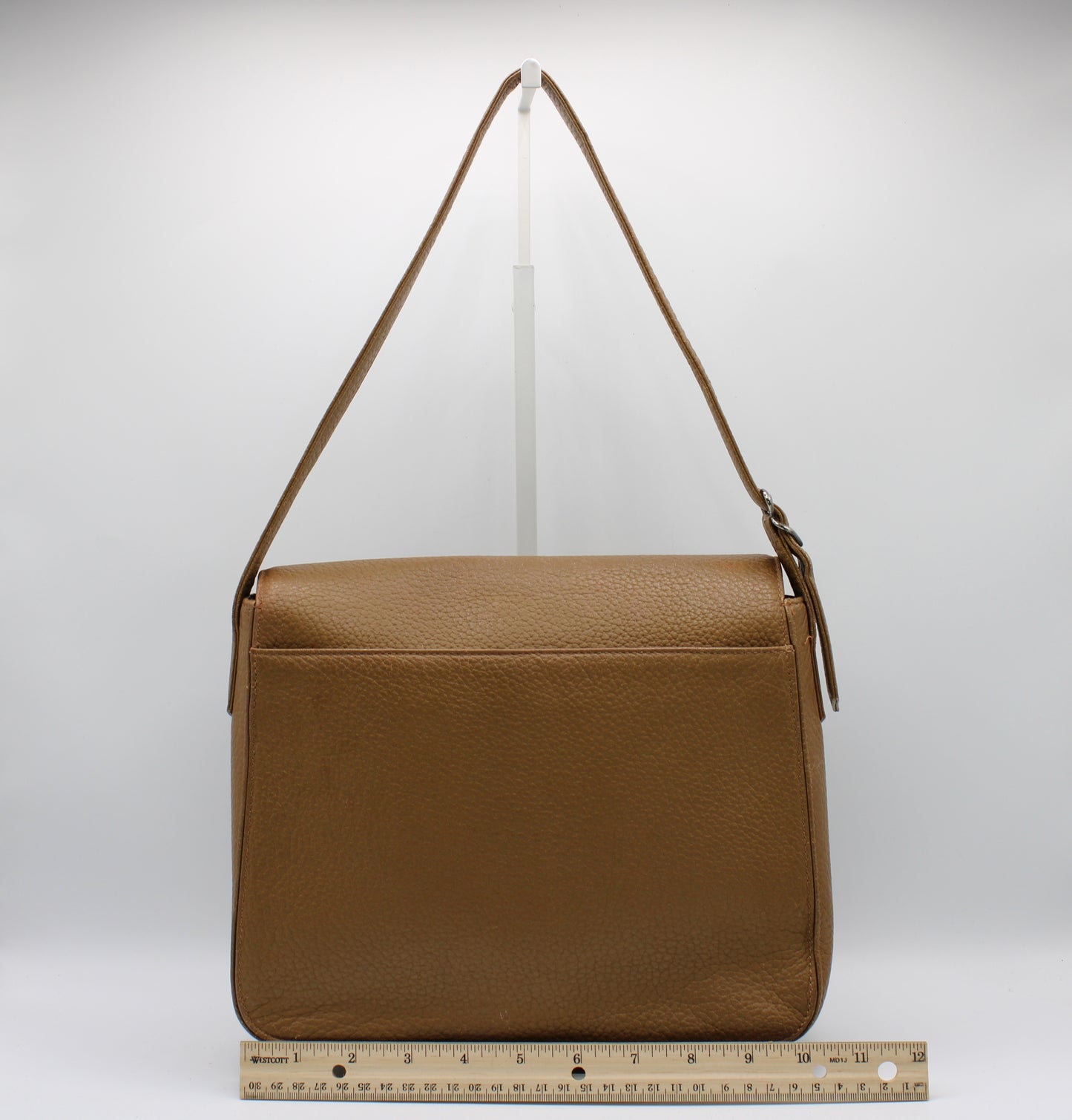 Yves Saint Laurent Brown Leather Flap-Over Shoulder Bag