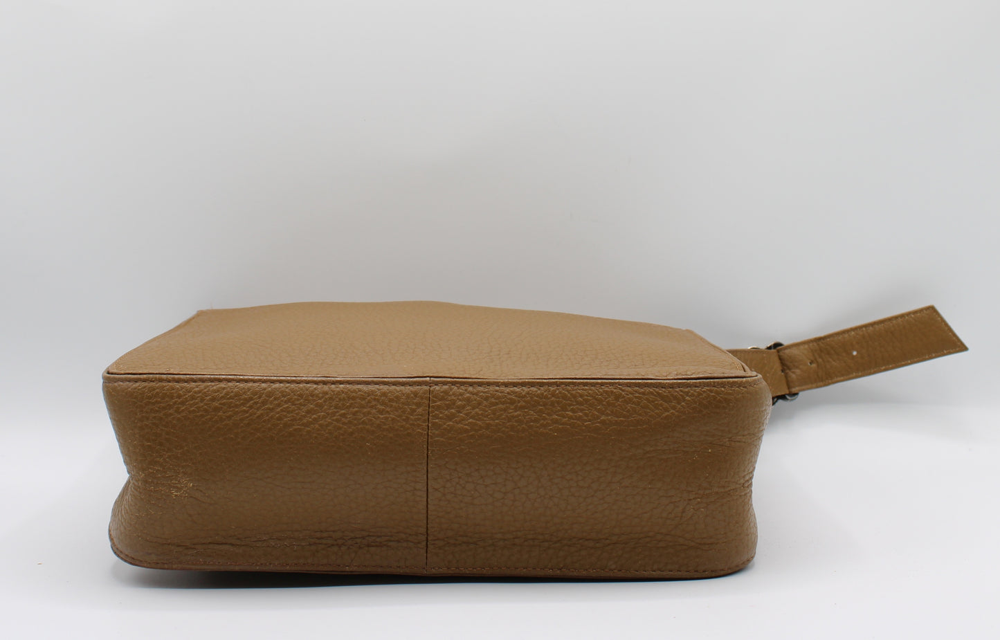 Yves Saint Laurent Brown Leather Flap-Over Shoulder Bag