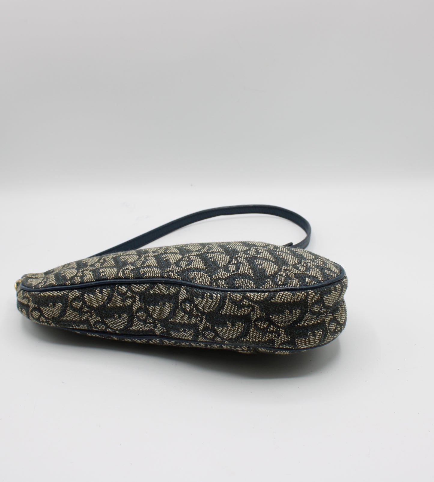 Christian Dior Dark Navy Diorissimo Trotter Saddle Pouch Bag