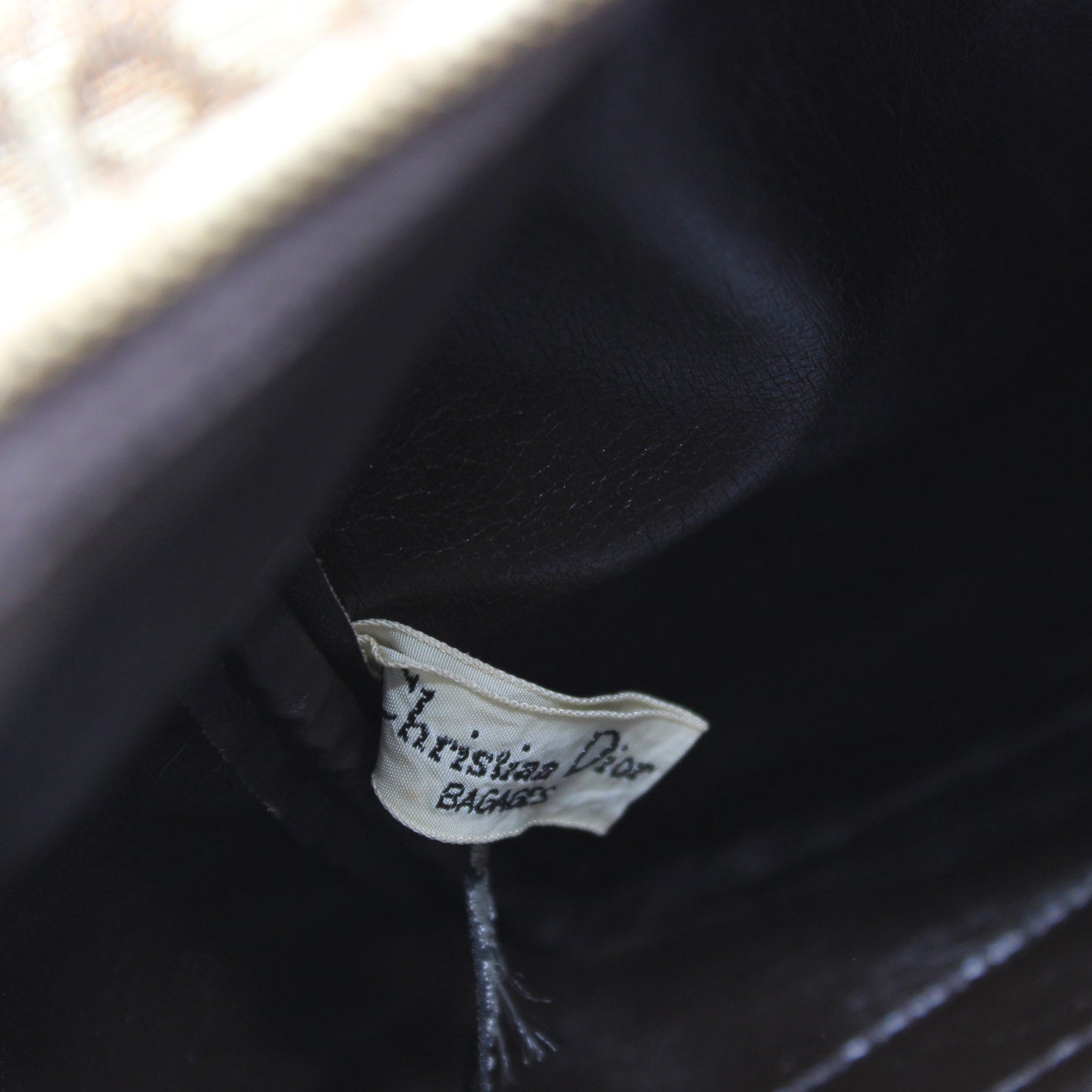 Christian Dior Brown Diorissimo Trotter Boston Bag Canvas on Leather