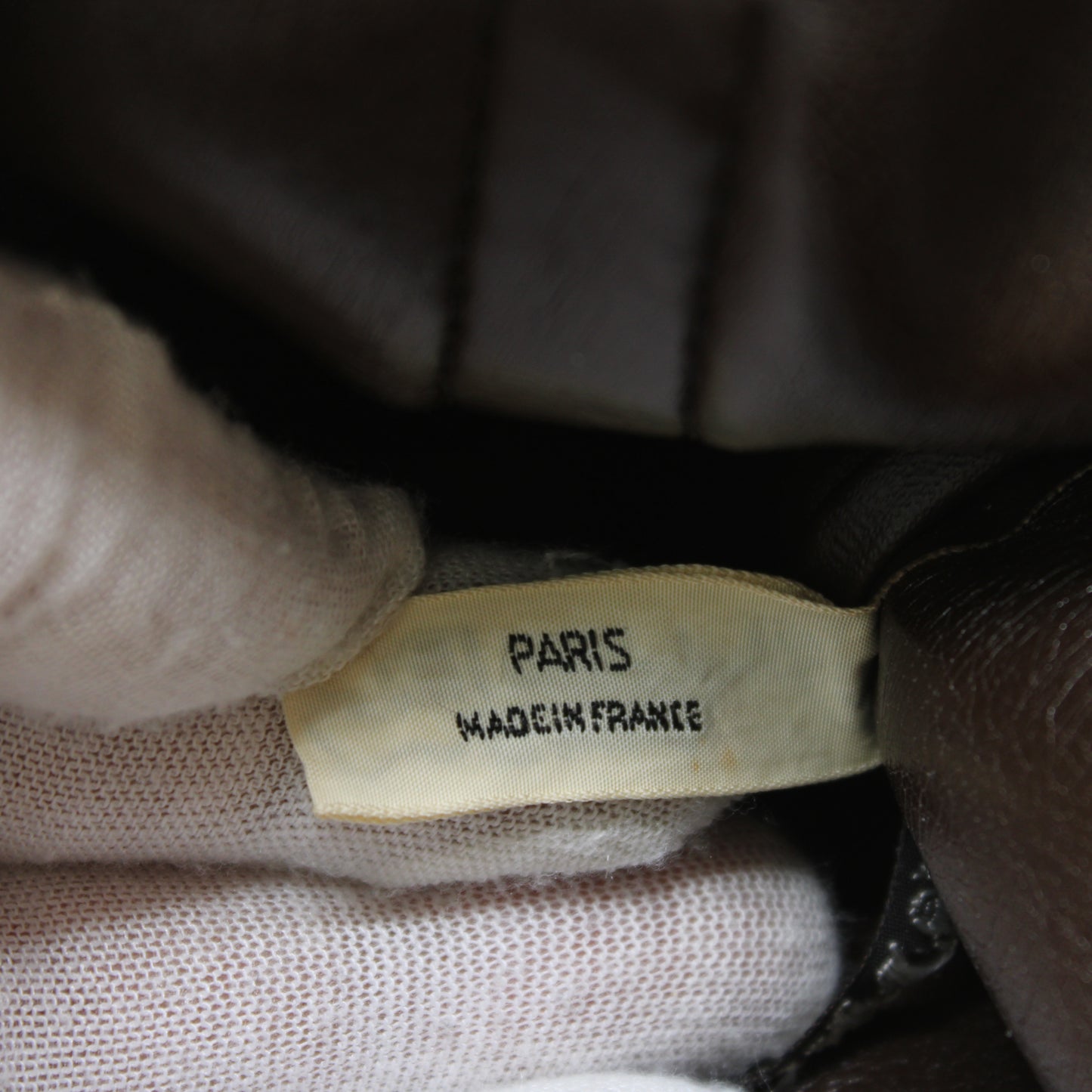 Christian Dior Brown Diorissimo Trotter Boston Bag Canvas on Leather