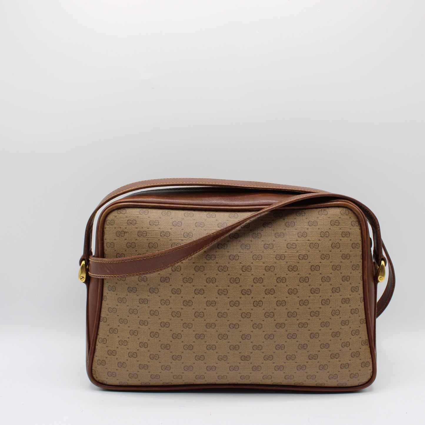 Gucci Microguccissima Supreme Brown Removable Pouch & Crossbody Bag