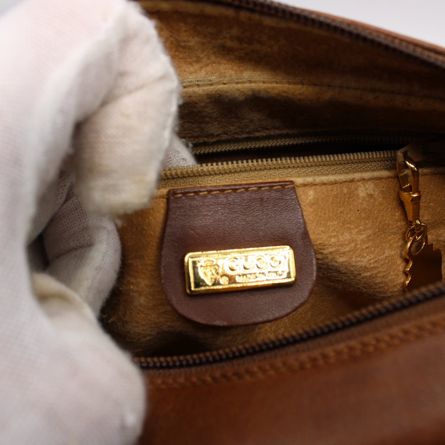 Gucci Microguccissima Supreme Brown Removable Pouch & Crossbody Bag