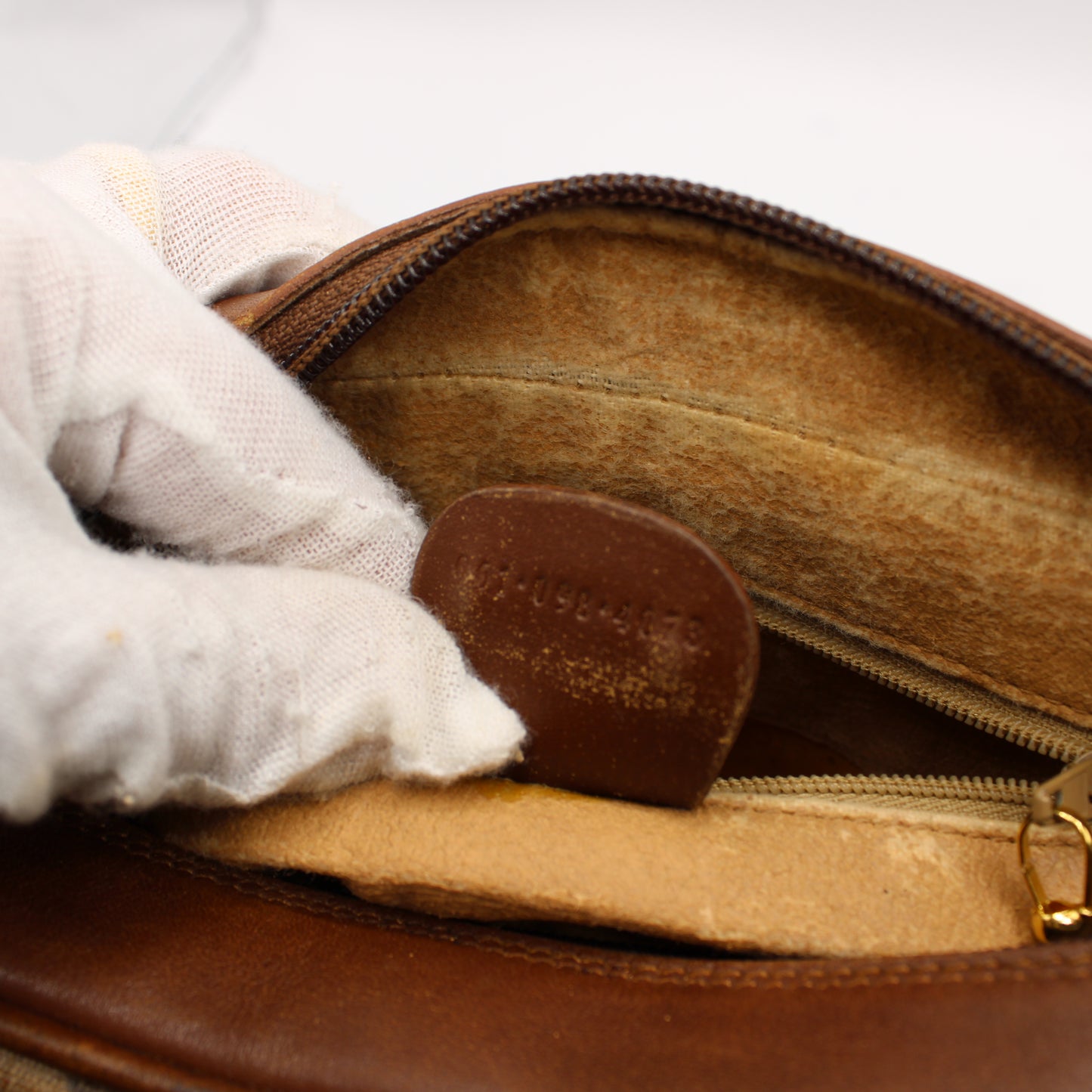 Gucci Microguccissima Supreme Brown Removable Pouch & Crossbody Bag