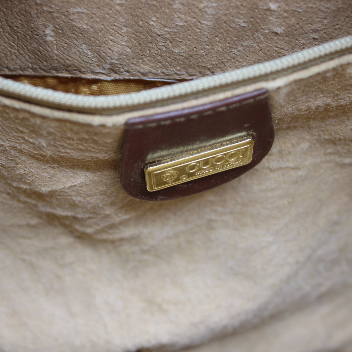 Gucci Microguccissima Supreme Brown Removable Pouch & Crossbody Bag