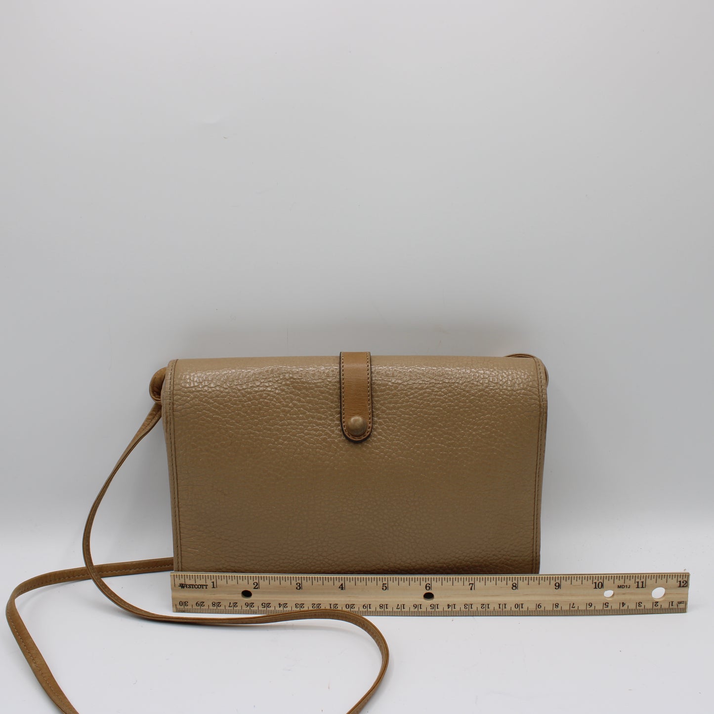 Christian Dior Beige Leather Flap Crossbody Shoulder Bag
