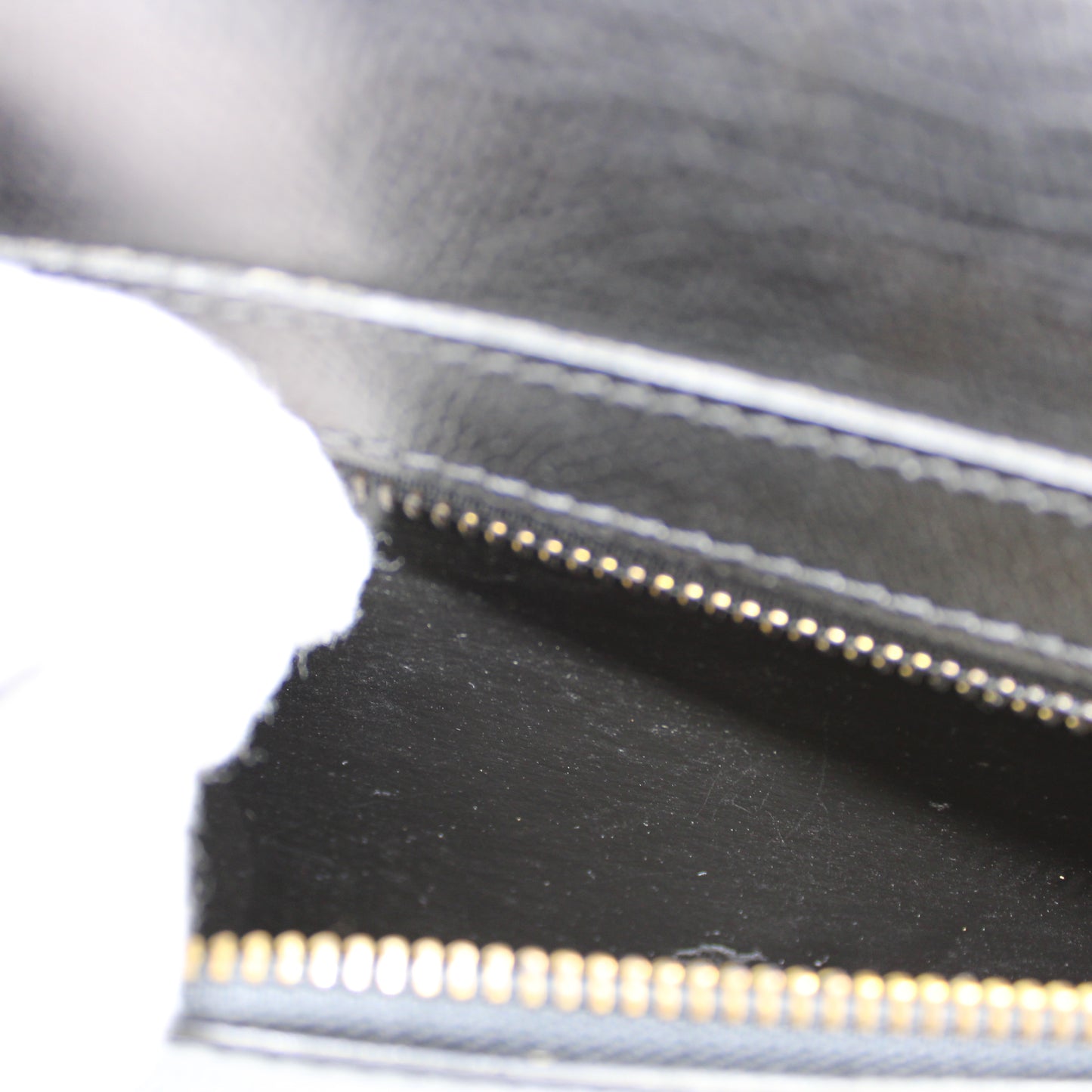 Yves Saint Laurent Black Leather Gold-Lock Briefcase Bag