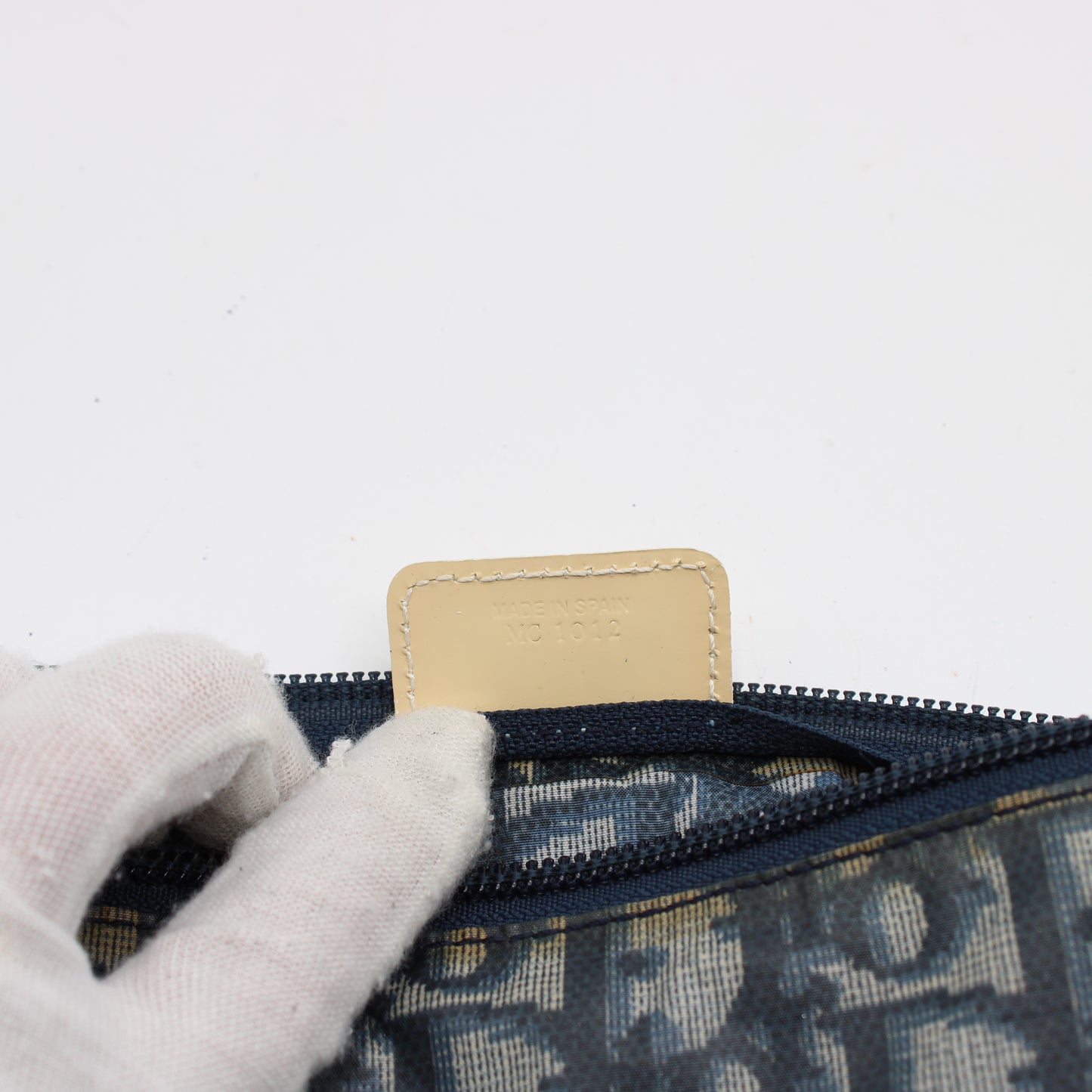 Christian Dior Navy Trotter Nylon Barrel Shoulder Pouch Bag