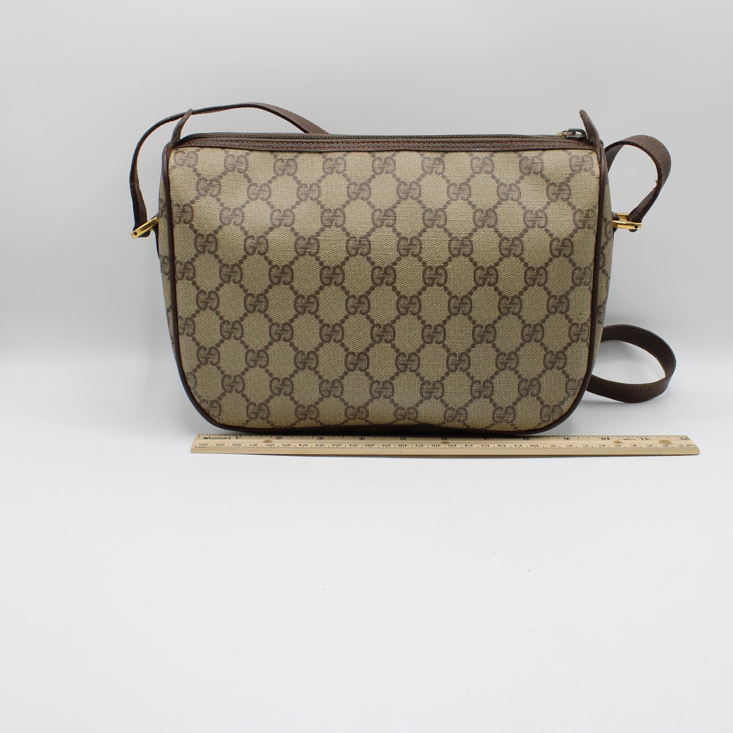 Gucci Ophidia GG Supreme Brown Monogram Canvas Crossbody Bag