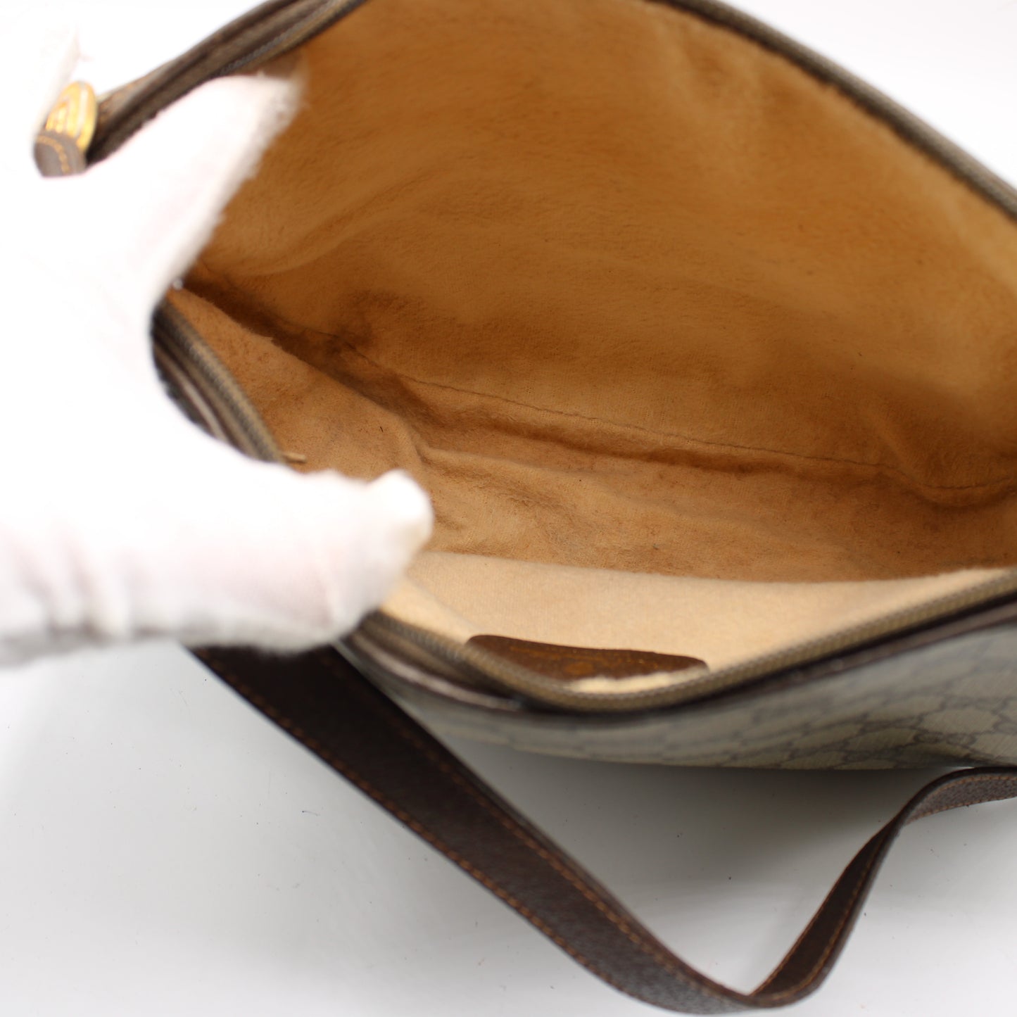 Gucci Ophidia GG Supreme Brown Monogram Canvas Crossbody Bag