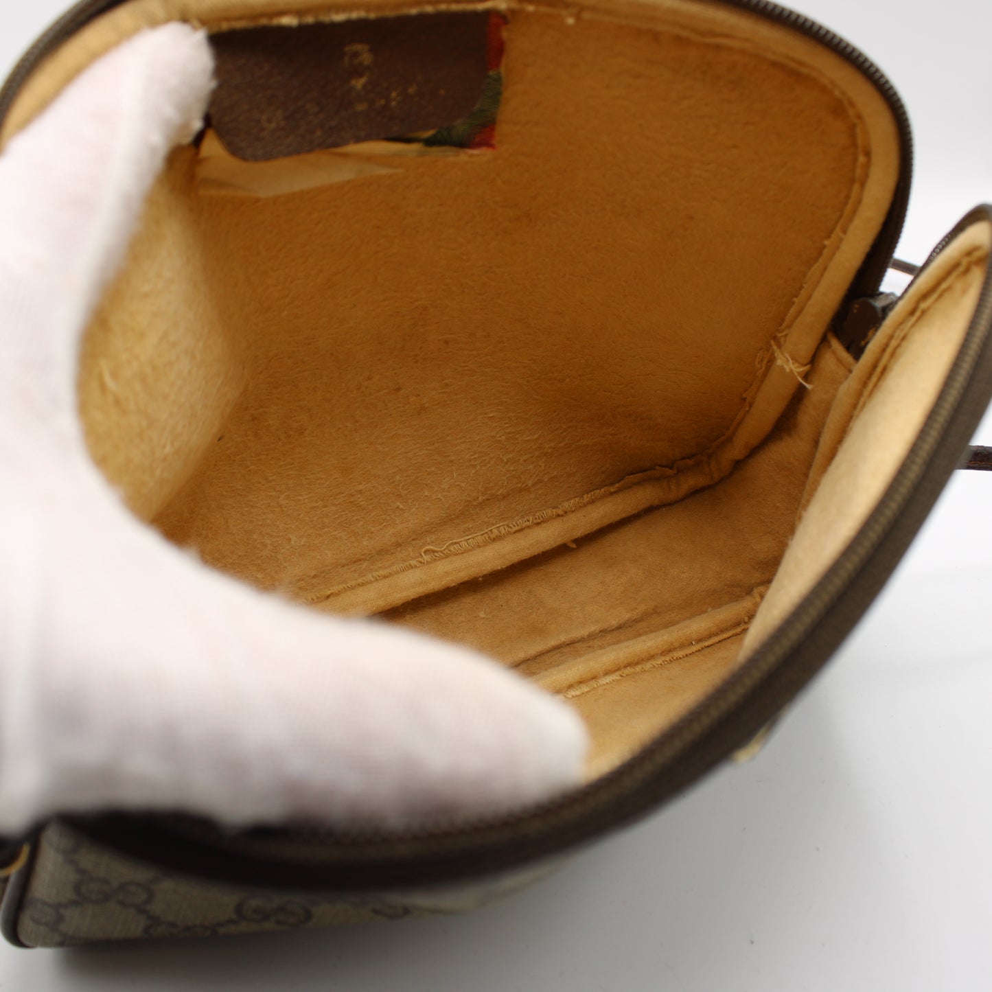 Gucci Brown GG Canvas and Leather Crossbody Pouch Bag