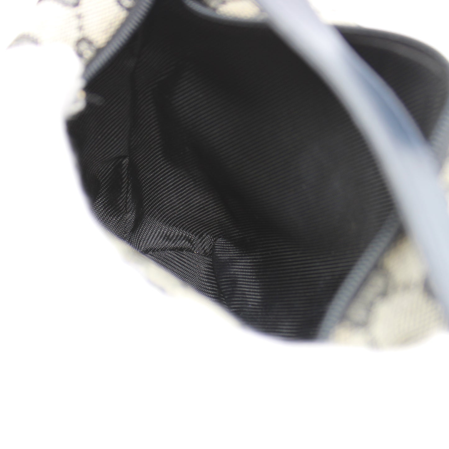 Gucci Beige GG Canvas Mini Bag Black Leather Strap Handbag