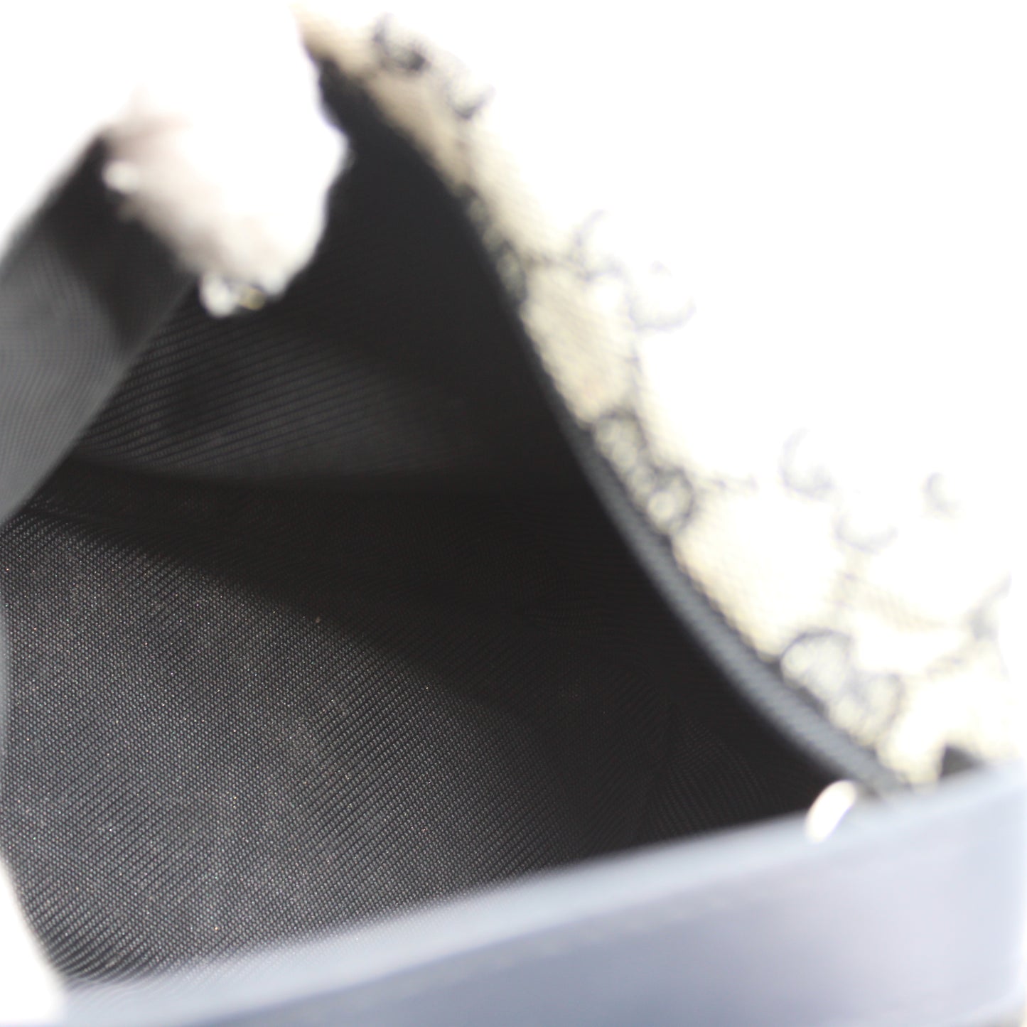 Gucci Beige GG Canvas Mini Bag Black Leather Strap Handbag